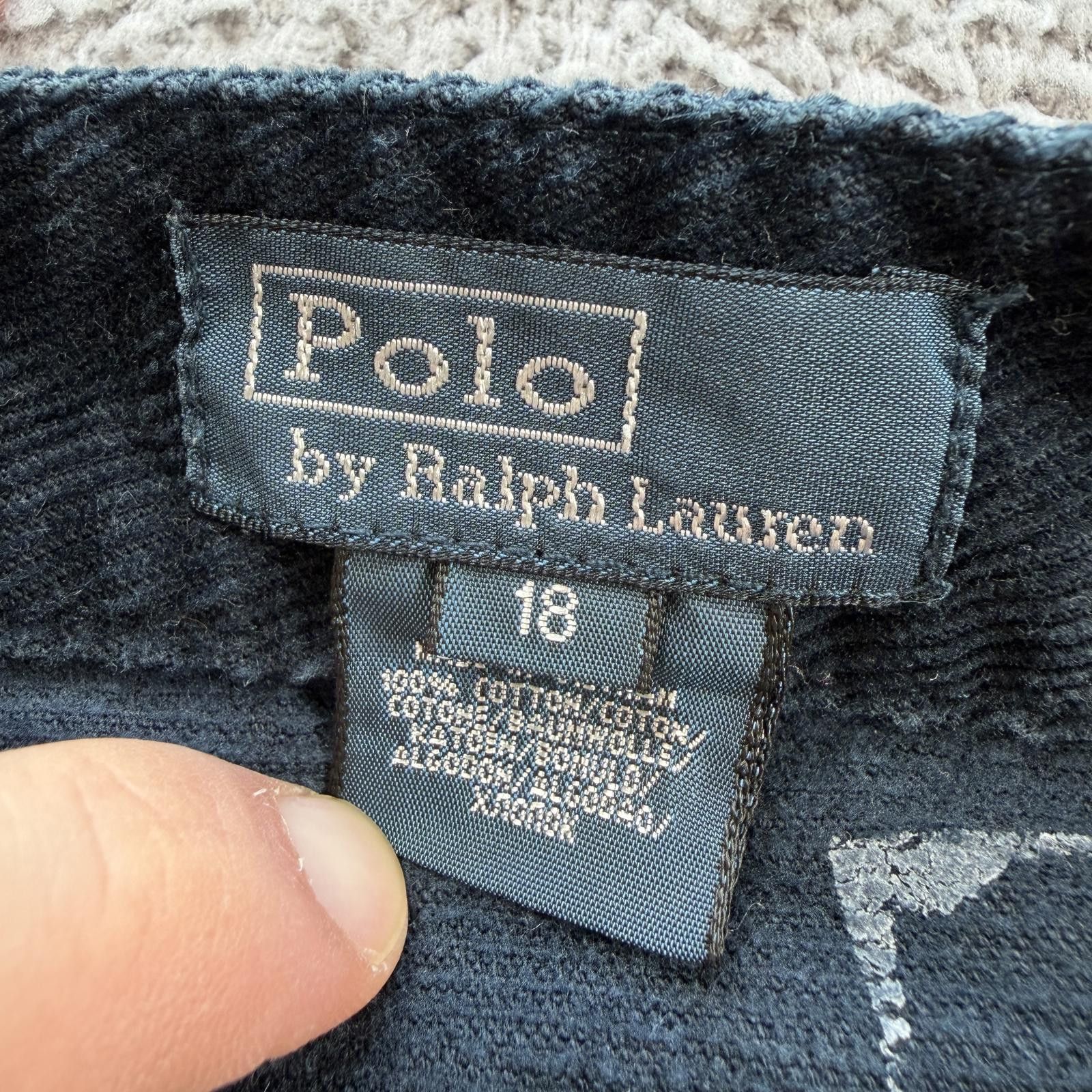 Polo Ralph Lauren Vintage Polo Ralph Lauren Corduroy Pants Womens 18 Navy Y2K Size 40" / US 18 - 5 Thumbnail