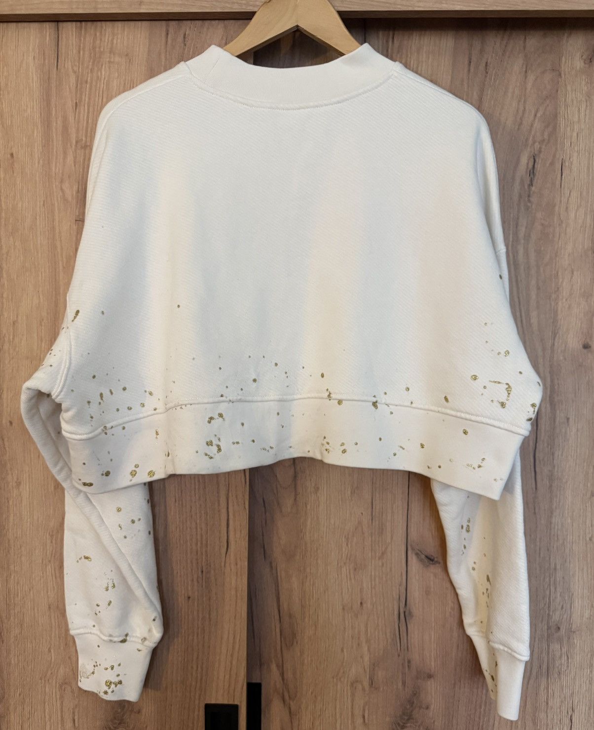 Palm Angels Palm Angels – Painted Cropped Crew Neck Sweat – M (495€) Size M / US 6-8 / IT 42-44 - 12 Thumbnail