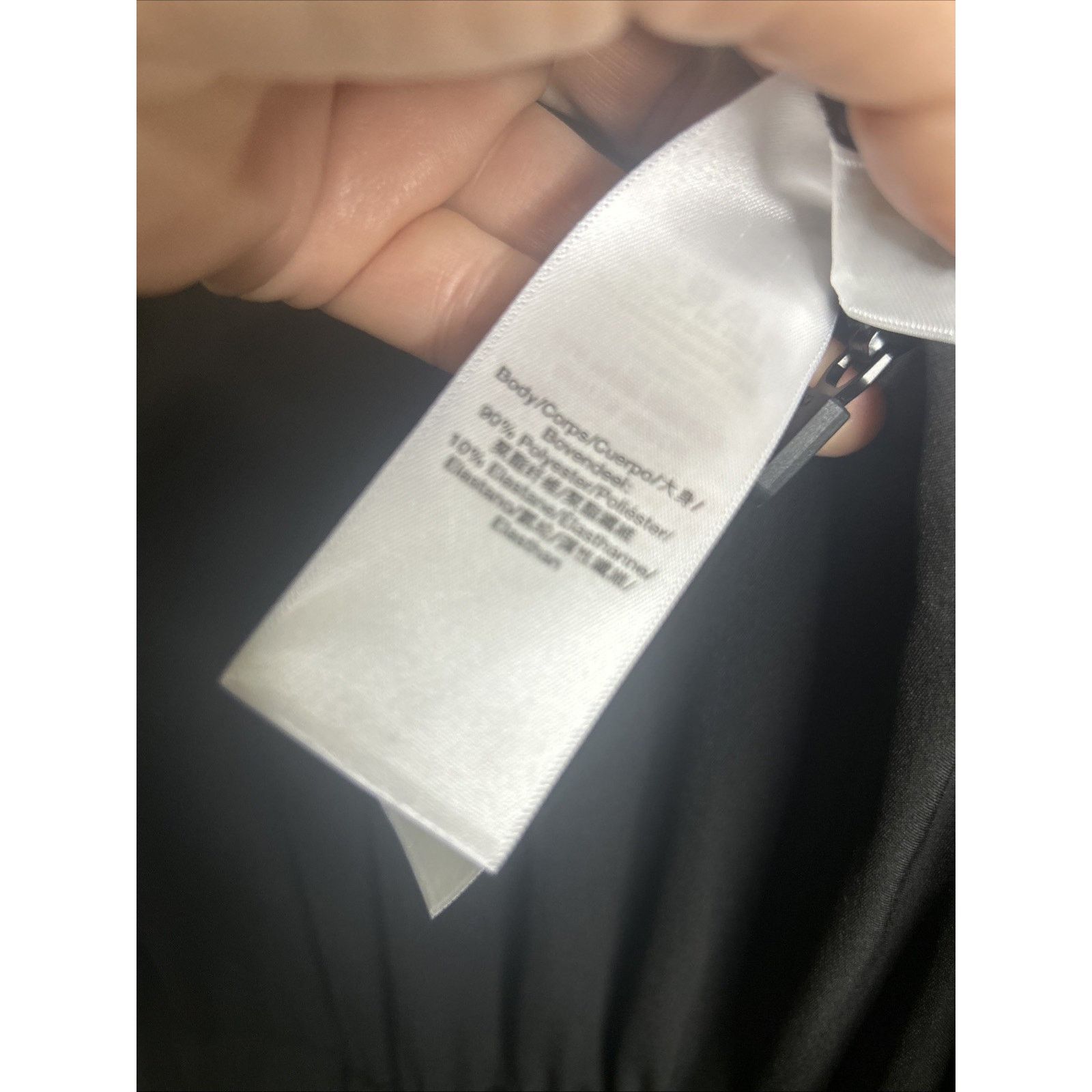 DKNY DKNY Black Utility Cargo Jumpsuit Womans L Tab Sleeve Travel Size 29" - 12 Thumbnail