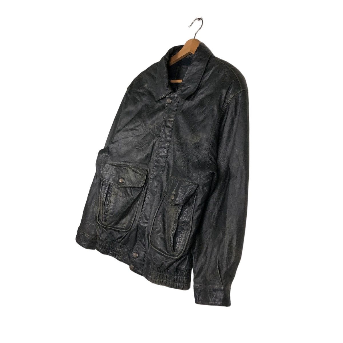 Japanese Brand 🔥VINTAGE LEATHER JACKET BIKER JAPAN BLANKET ISSEY MIYAKE Size US L / EU 52-54 / 3 - 4 Thumbnail