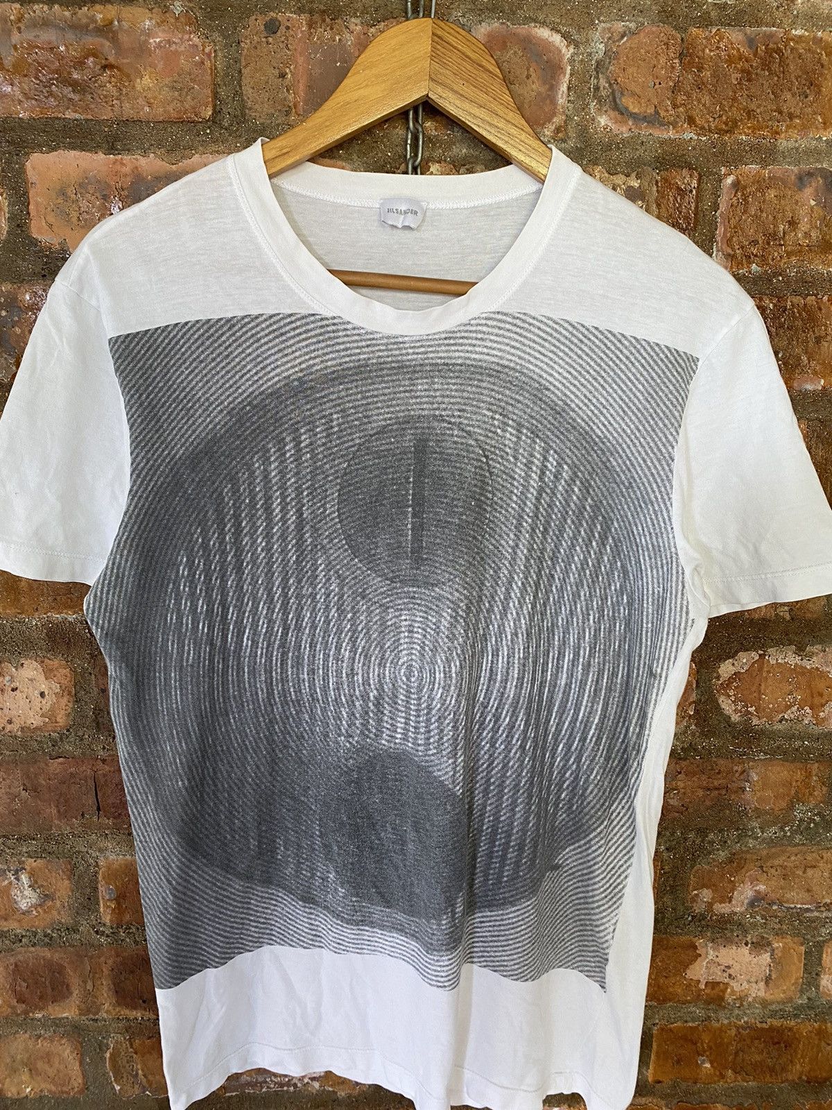 Jil Sander Vtg Jil Sander psychedelic illusion tee Size US M / EU 48-50 / 2 - 3 Thumbnail