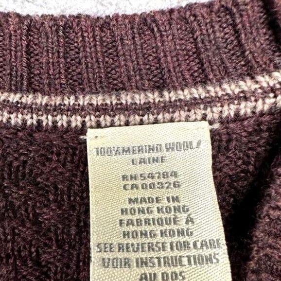 Joseph Abboud Joseph Abboud Sweater Mens XL Maroon 100% Merino Wool Knit Crew Neck Long Sleeve Size US XL / EU 56 / 4 - 6 Thumbnail