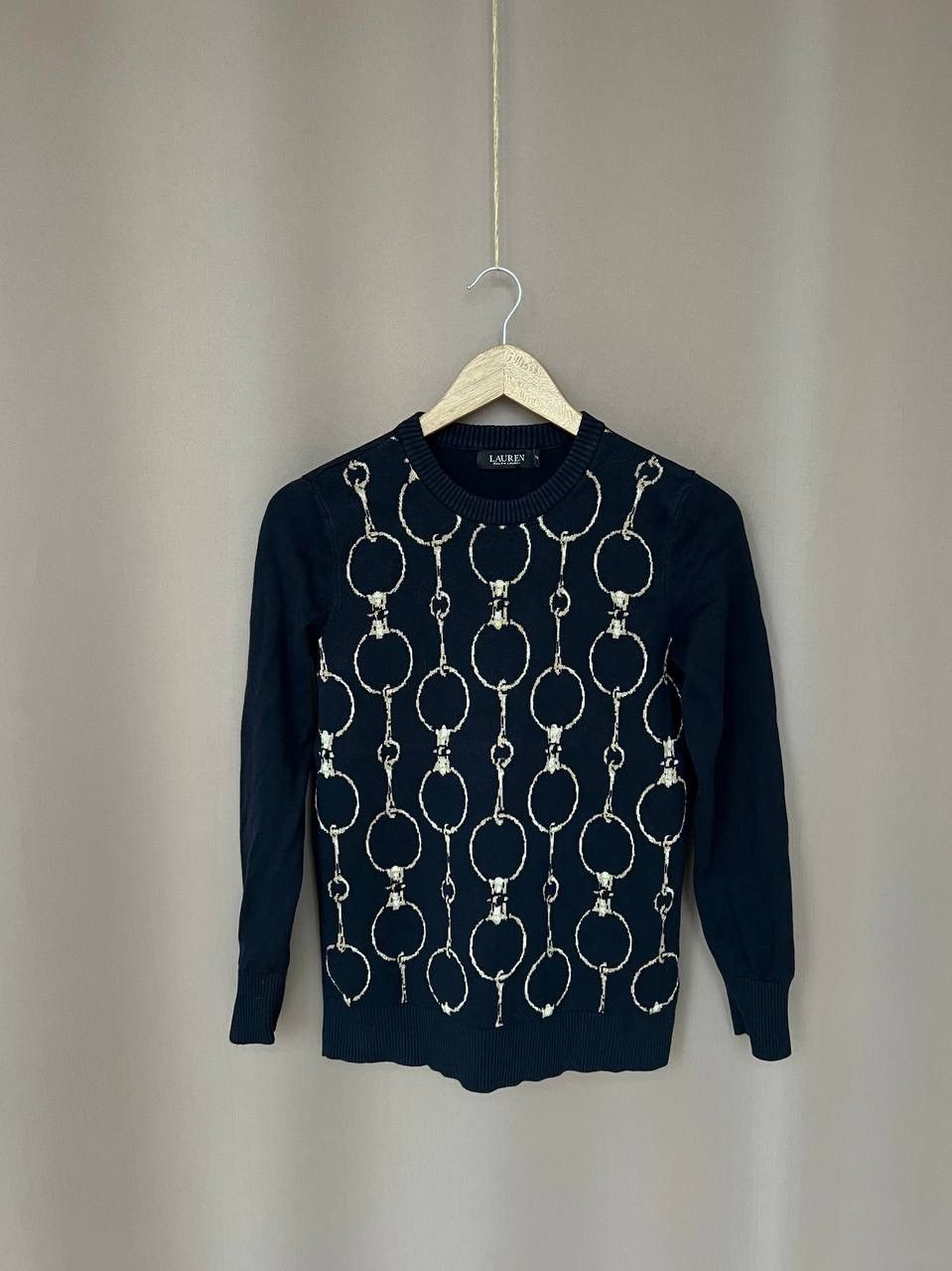 Lauren Ralph Lauren Ralph Lauren Black Label Chain Pattern Sweater Womens Size M Size M / US 6-8 / IT 42-44 - 1 Thumbnail