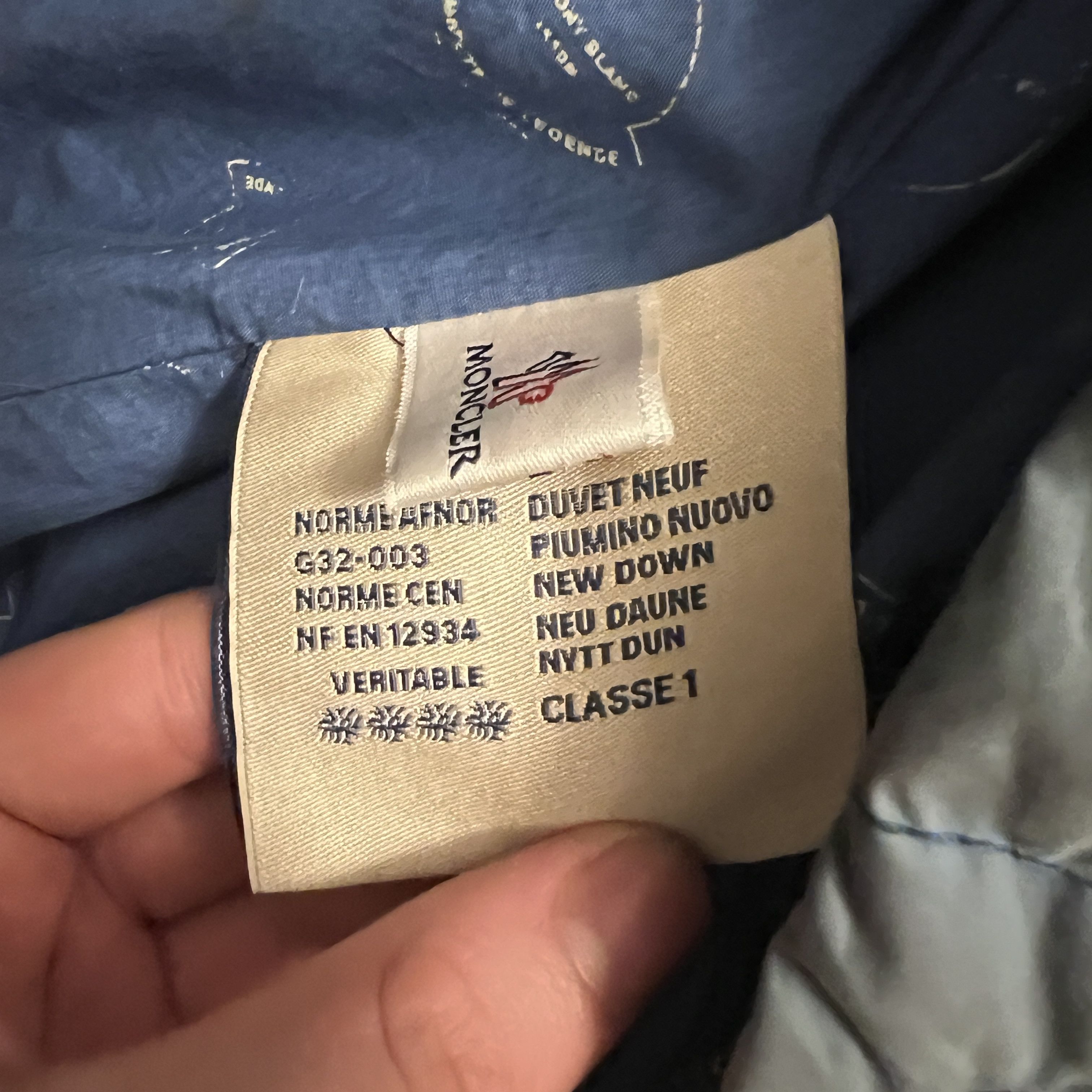 Other AW 2011 Moncler x Vivism Blue Woven Down Puffer Jacket Size US L / EU 52-54 / 3 - 8 Thumbnail