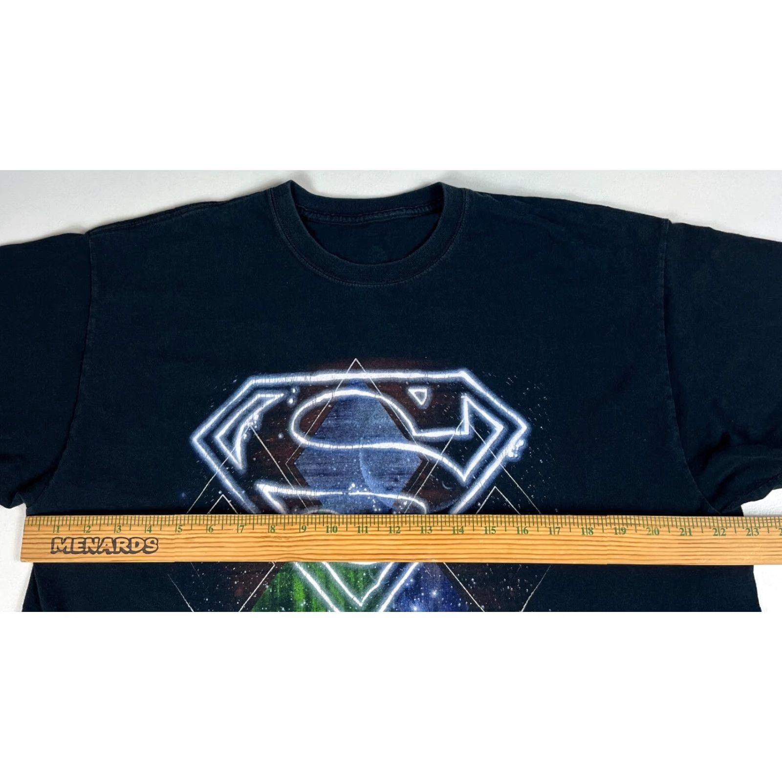 DC Comics VINTAGE DC Comics Superman T-Shirt XL Black Men Short Sleeve Crew Neck Logo Print Adults XL Mens Size US XL / EU 56 / 4 - 7 Thumbnail
