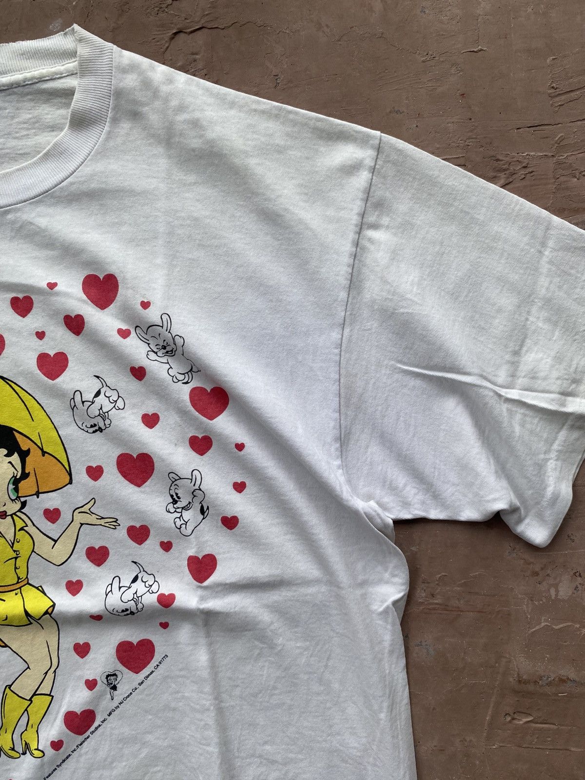 Vintage Betty boop dog heart 1993 Size US XL / EU 56 / 4 - 4 Thumbnail