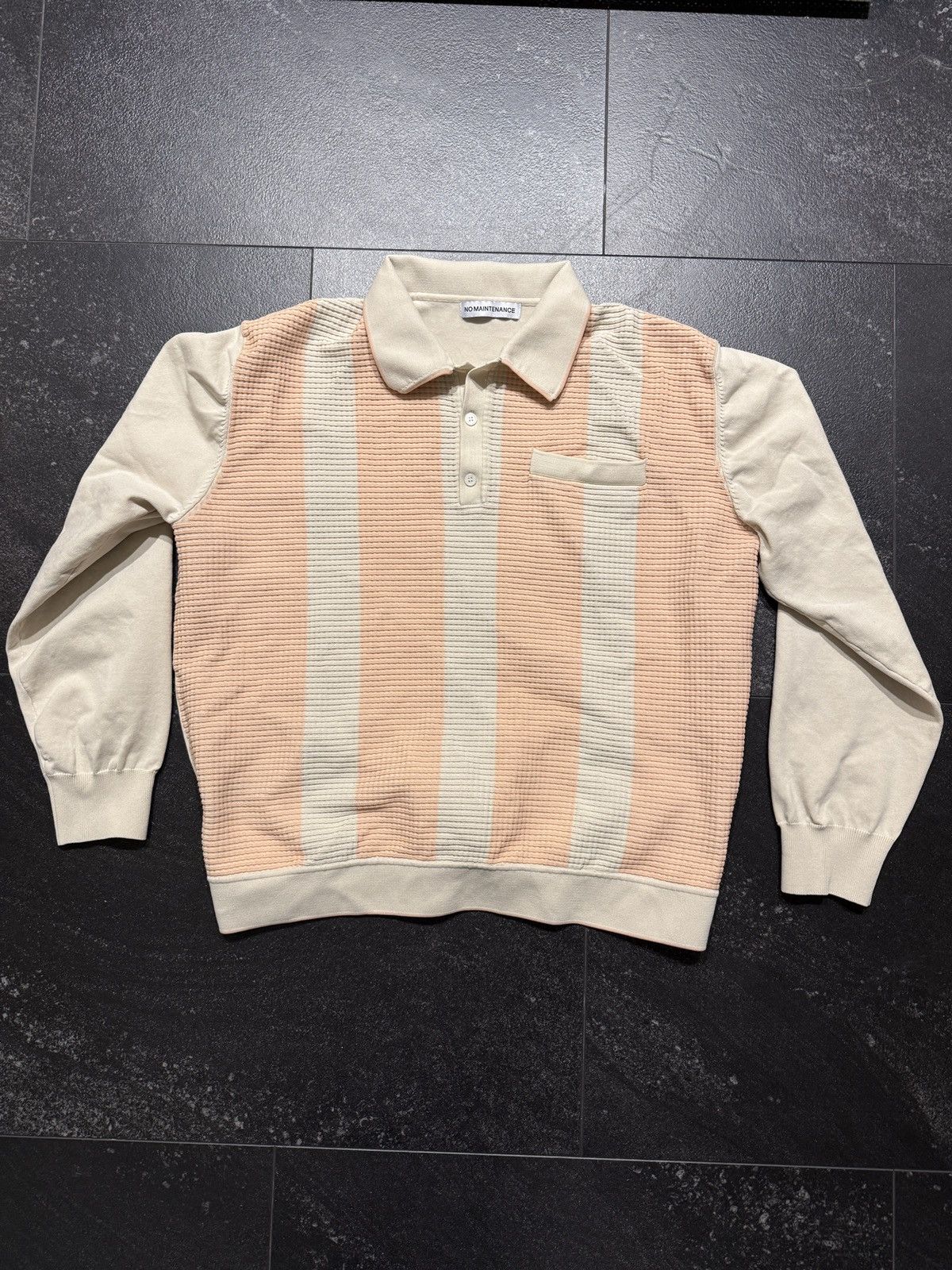 No Maintenance Long Sleeve Knit Polo