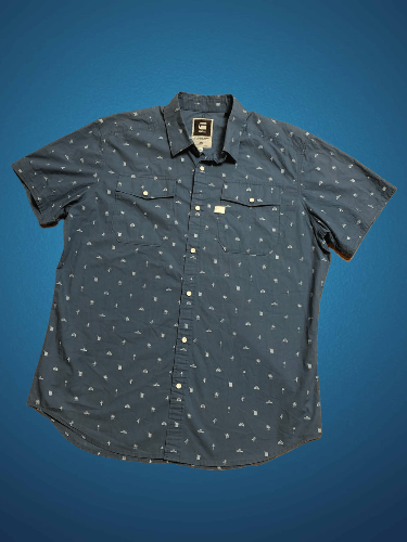 G-Star Vintage G-Star Raw Y2K Logo Button Up Shirt Size XXL Size US XXL / EU 58 / 5 - 1 Thumbnail