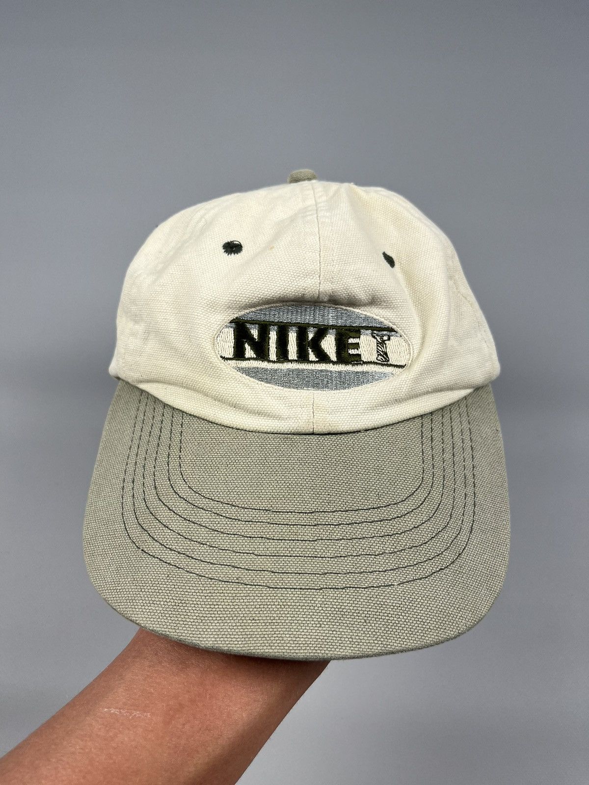 VTG 1990's Nike zipper baseball hat cap 2 in one on sale visor