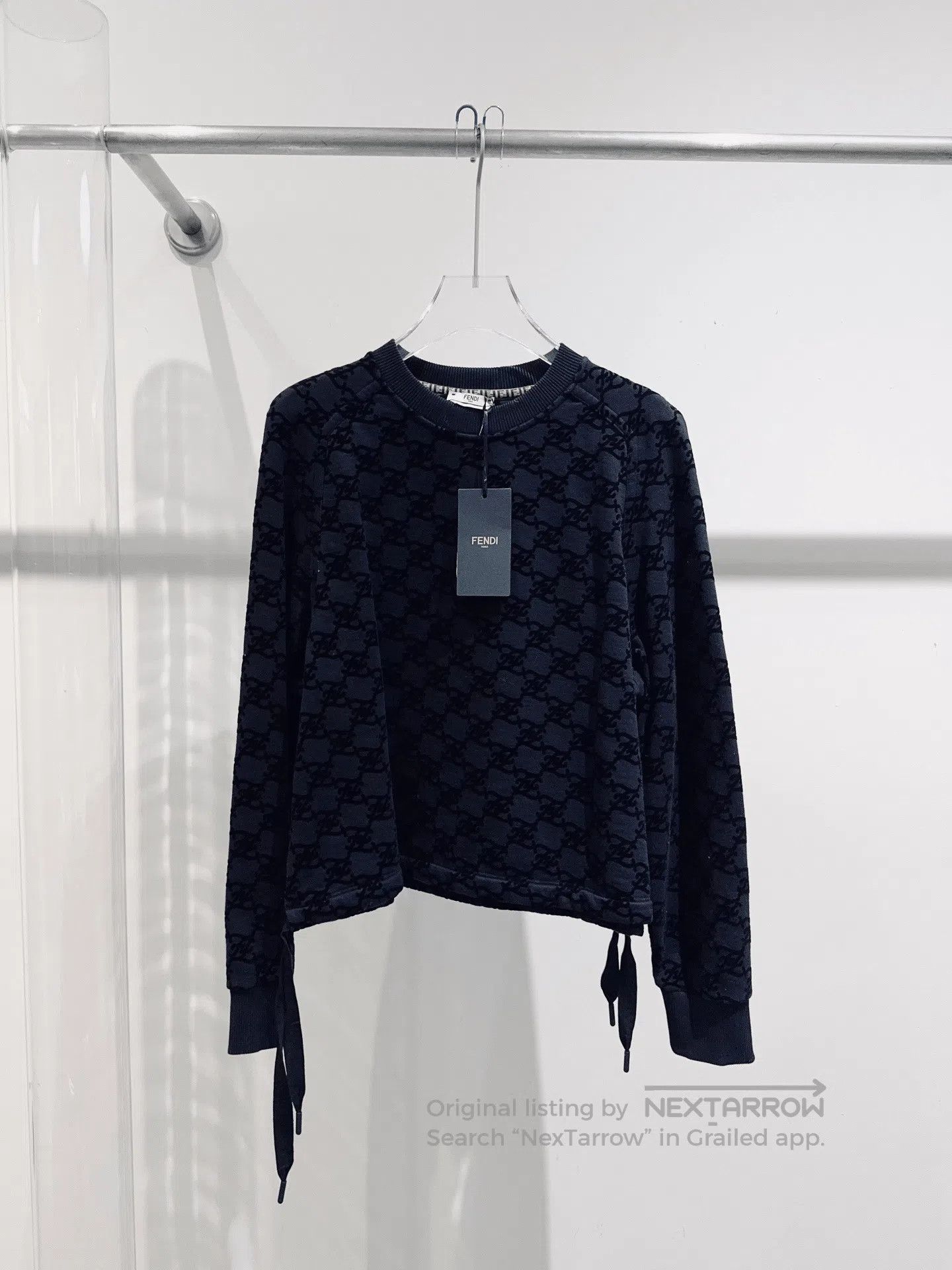 Fendi Flocked Logo Sweatshirt.