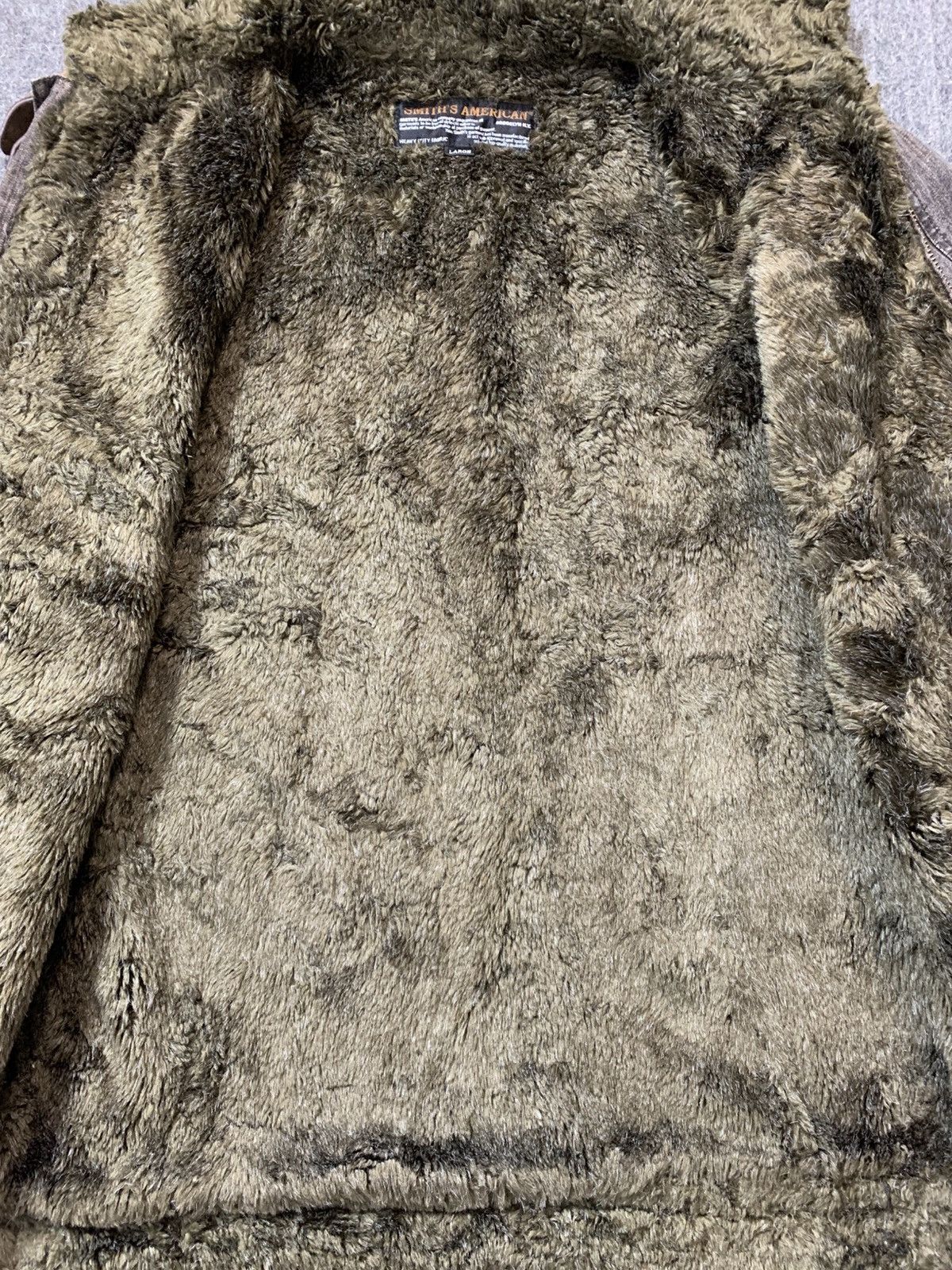 Other 90s Smith American Brooklyn NY Shearling Jacket Inner Sherpa Size US L / EU 52-54 / 3 - 6 Thumbnail
