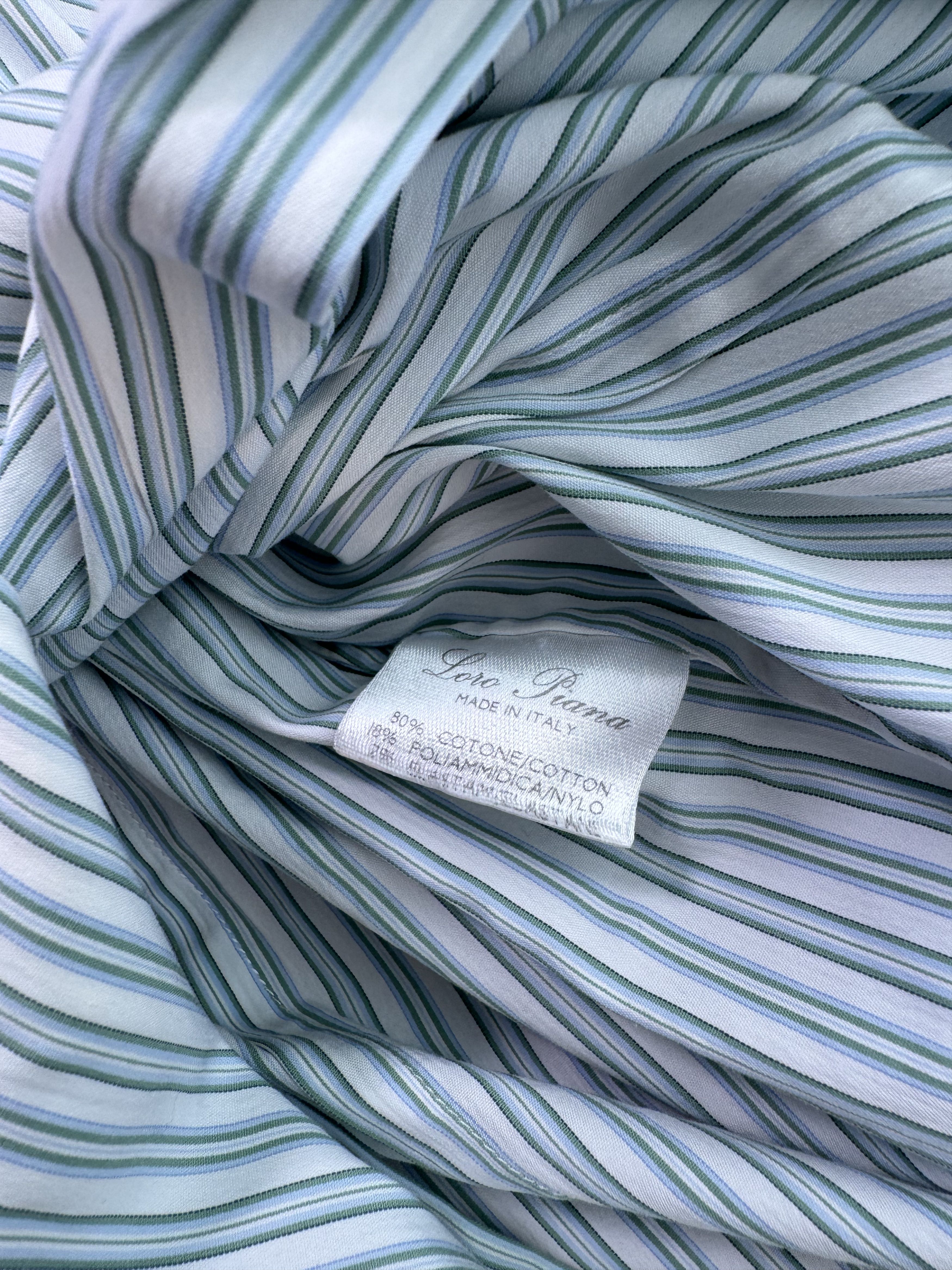 Loro Piana Lora Piana Stripe Dress Shirt Size US M / EU 48-50 / 2 - 7 Thumbnail