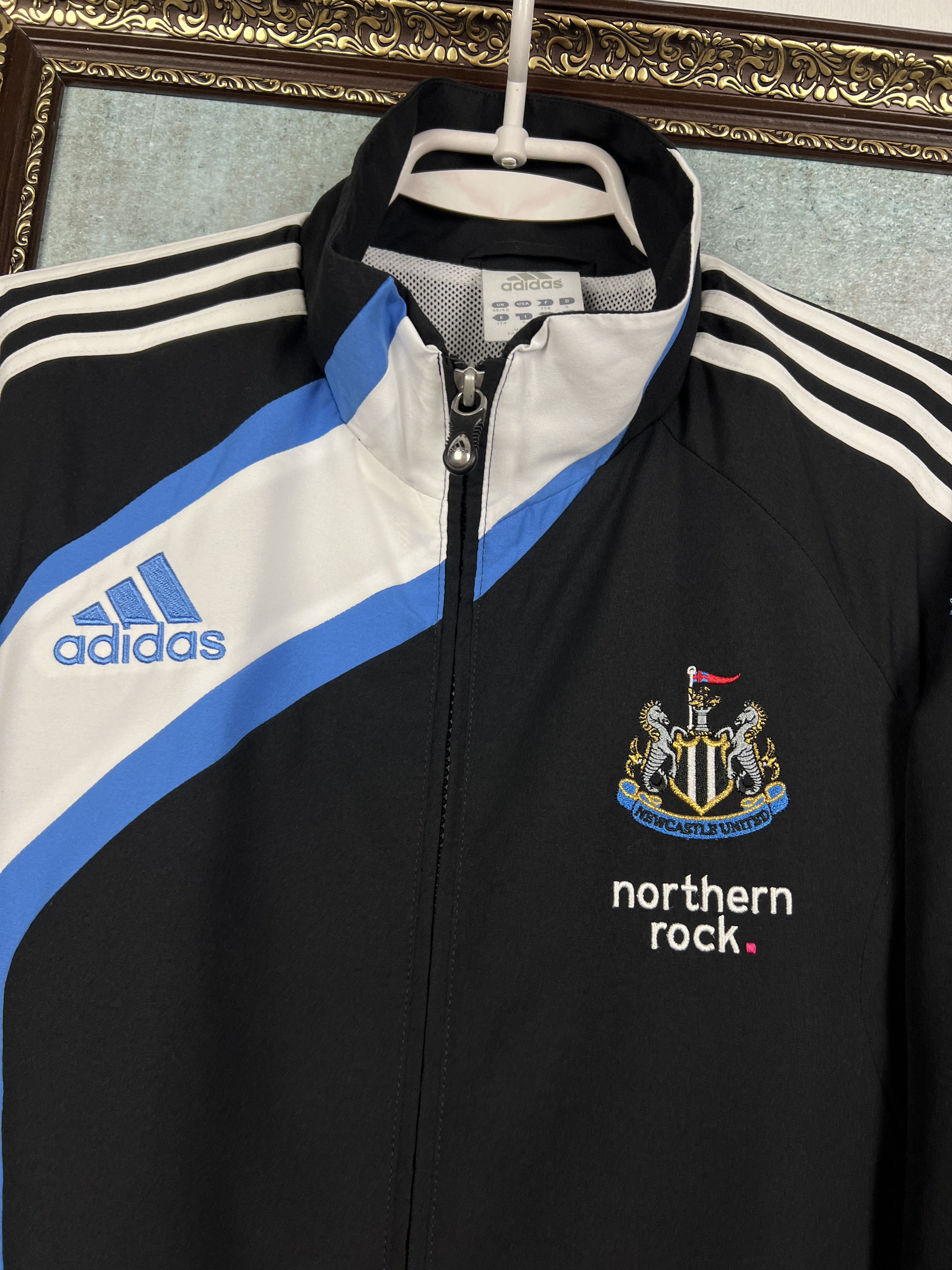 Adidas Vintage Newcastle United Football Jacket Soccer Track Top Size US M / EU 48-50 / 2 - 3 Thumbnail