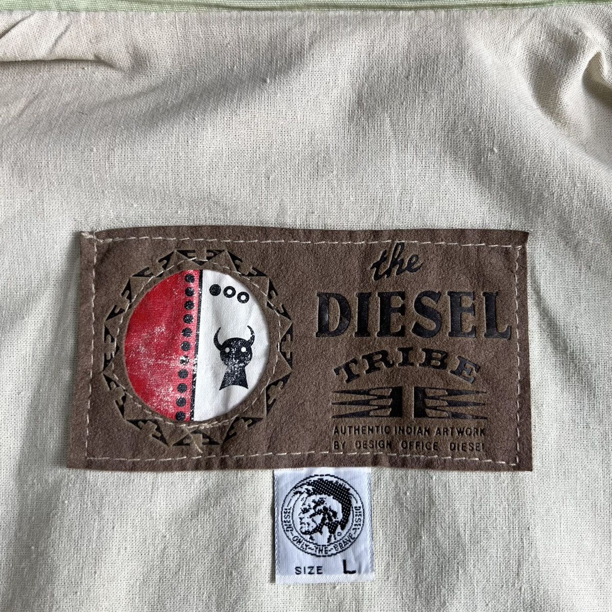 Diesel 90s Vintage DIESEL LEATHER TRIBE Jacket Size US L / EU 52-54 / 3 - 9 Thumbnail