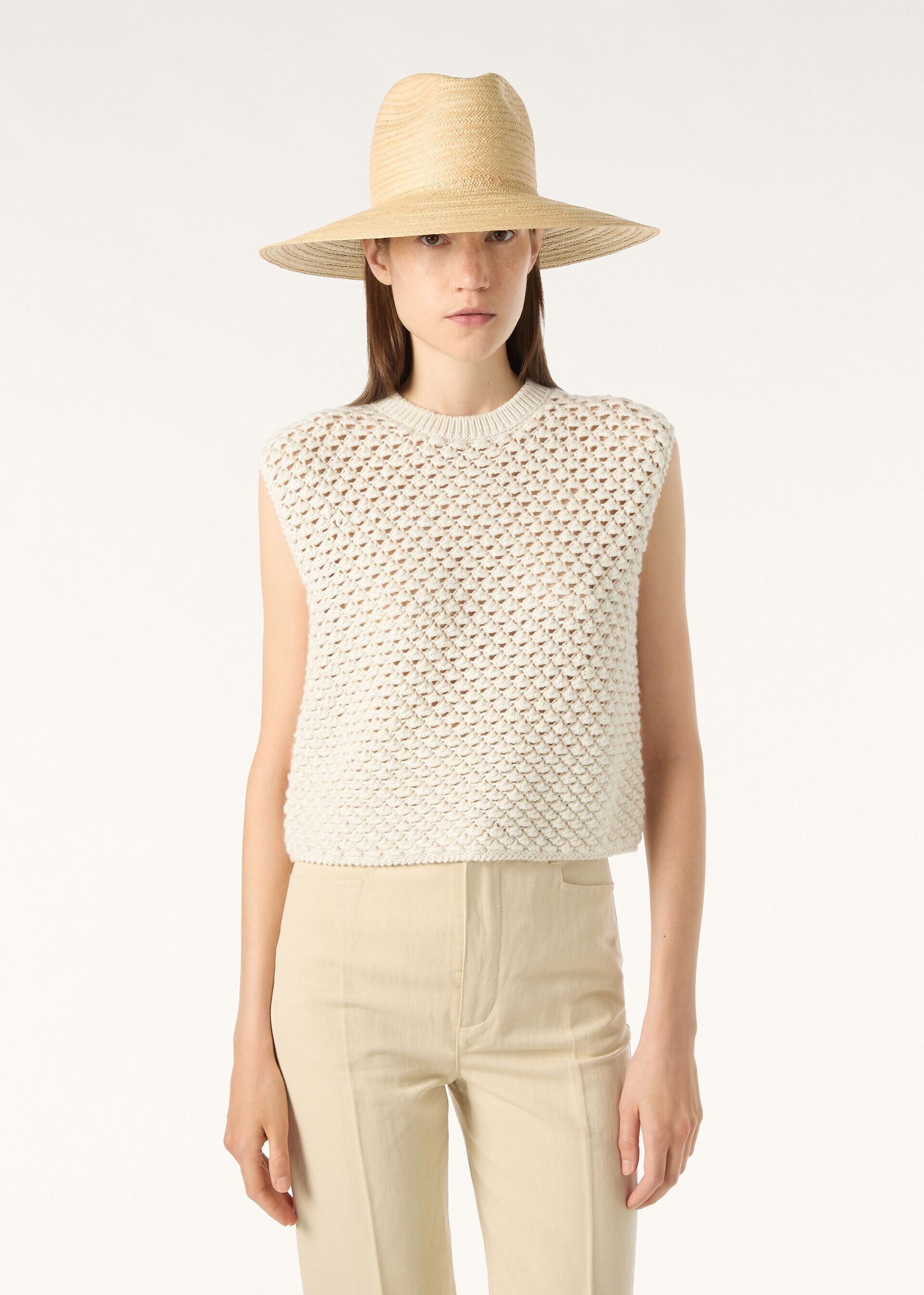 Loro Piana os11x0326 FAQ4552 Ginko Top in Nougat Size M / US 6-8 / IT 42-44 - 4 Thumbnail