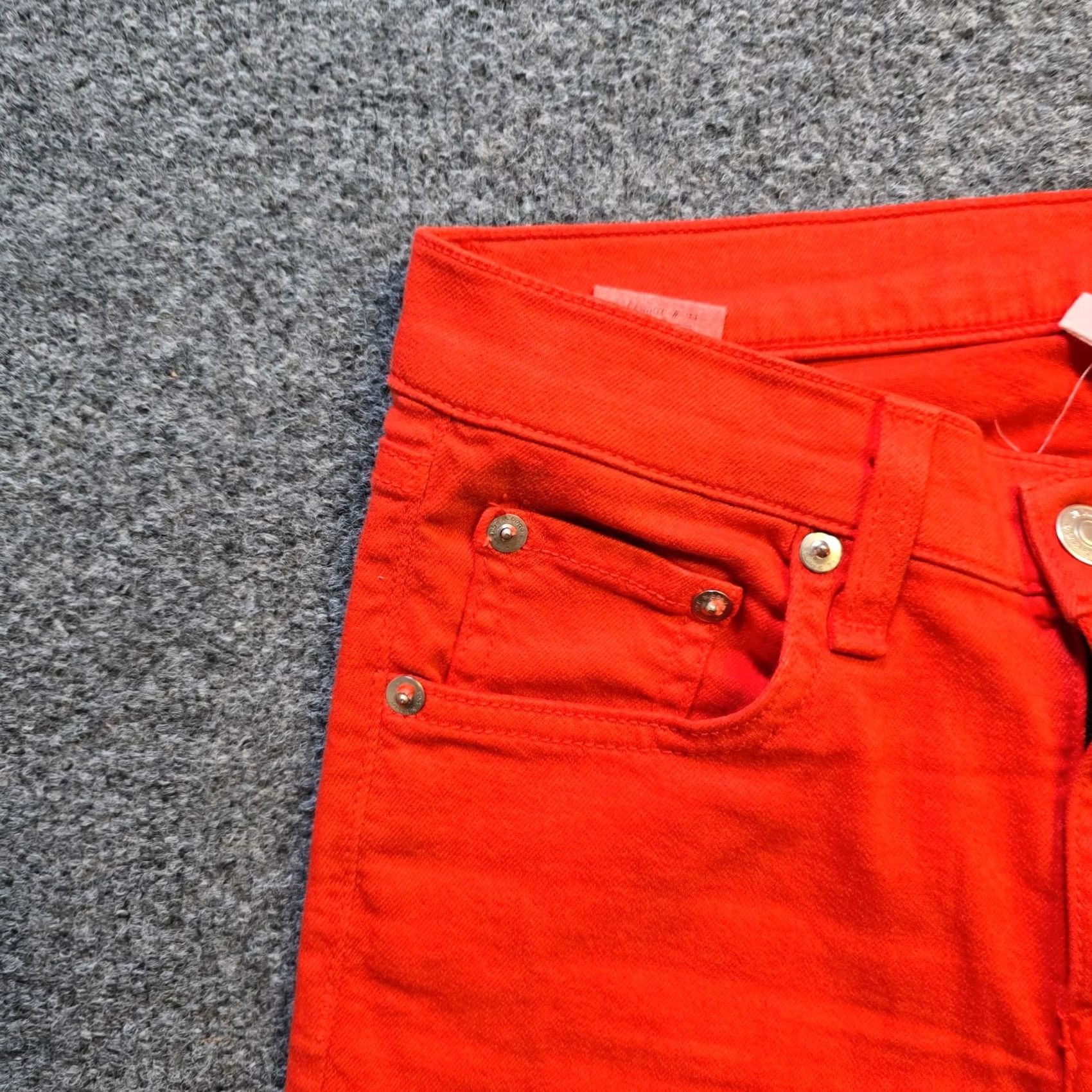 Rag & Bone Rag Bone Jeans Womens Size 24 Orange Side Zipper Stretch Cropped Casual Capsule Denim 5-Pocket Regular Rise Jeans Womens Size 42" / US 20 - 3 Thumbnail