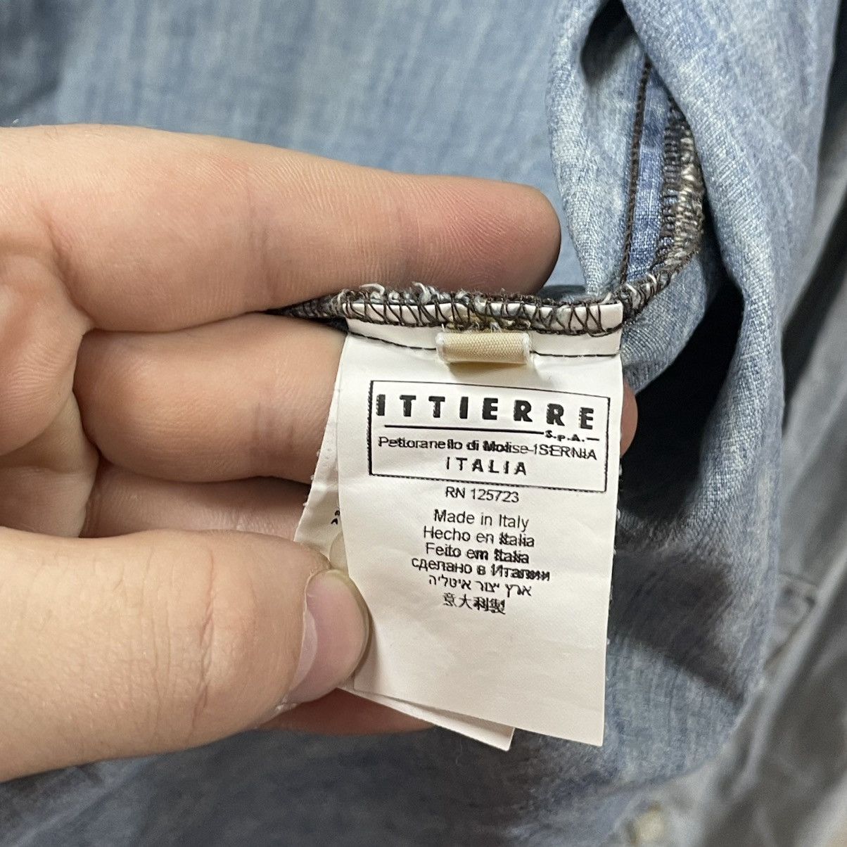 John Galliano Galliano Denim Western Shirt Light Wash Snap Button Italian Size US XL / EU 56 / 4 - 10 Thumbnail
