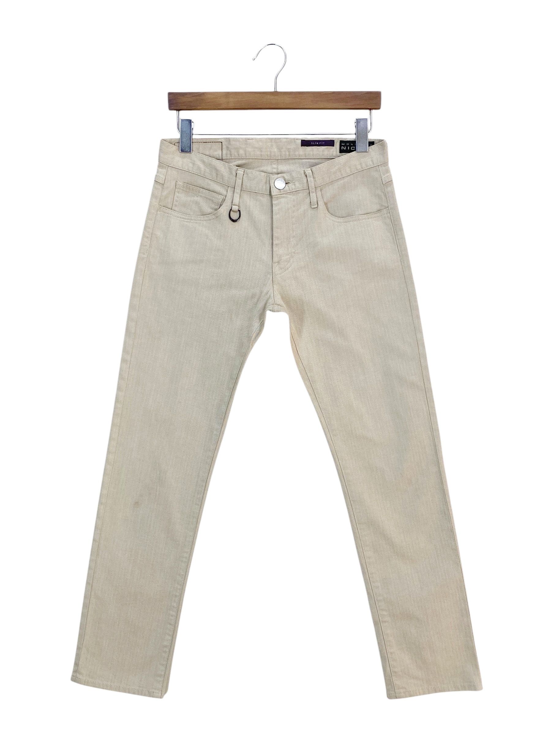Matsuda × Nicole Club Low Rise Pants Nicole Monsieur Trim Embellished Size 27" / US 4 / IT 40 - 2 Thumbnail