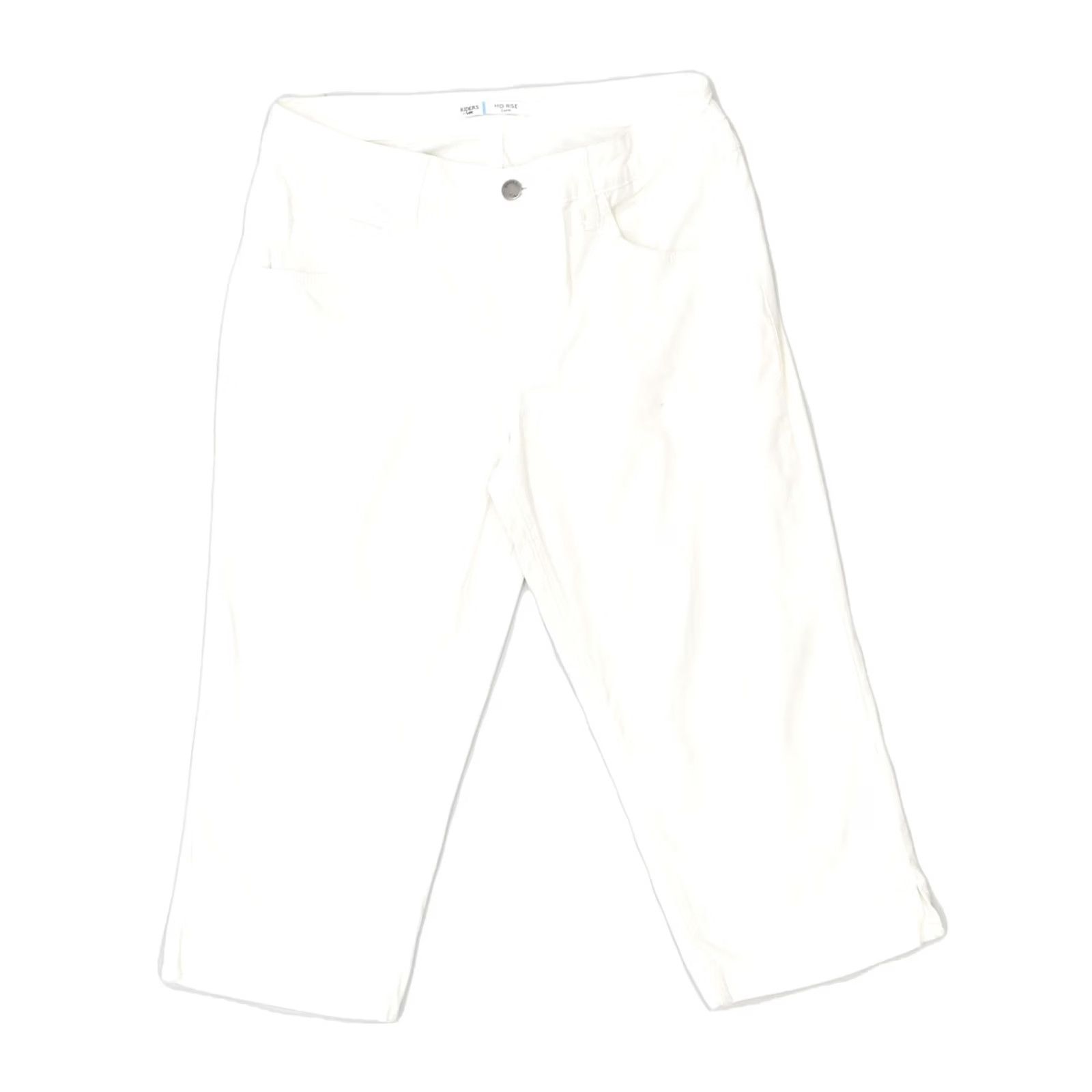 Lee LEE Mens Capri Trousers US 6 Medium W28 L18 White Cotton Mid Rise Size US 31 - 2 Thumbnail
