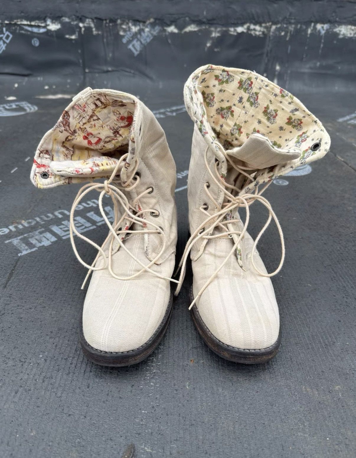 Number (N)ine Undercover 04aw BUT period canvas boots but beautiful Size US 6.5 / EU 39-40 - 1 Thumbnail