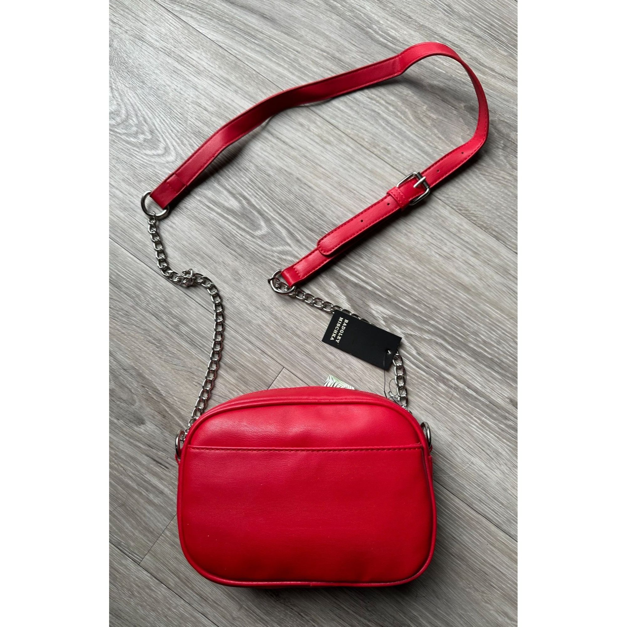 Badgley Mischka Cute & Fun Badgley Mishka Red Camera Crossbody Bag with Slip Size ONE SIZE - 12 Thumbnail