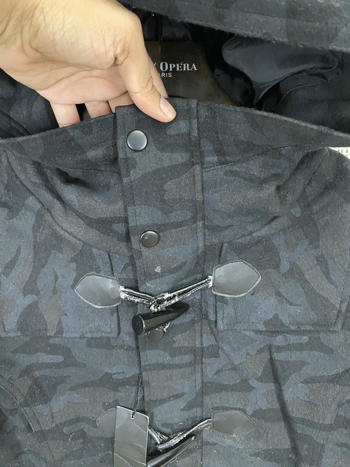 If Six Was Nine Steampunk Roshell black camo wool jacket Size US M / EU 48-50 / 2 - 6 Thumbnail