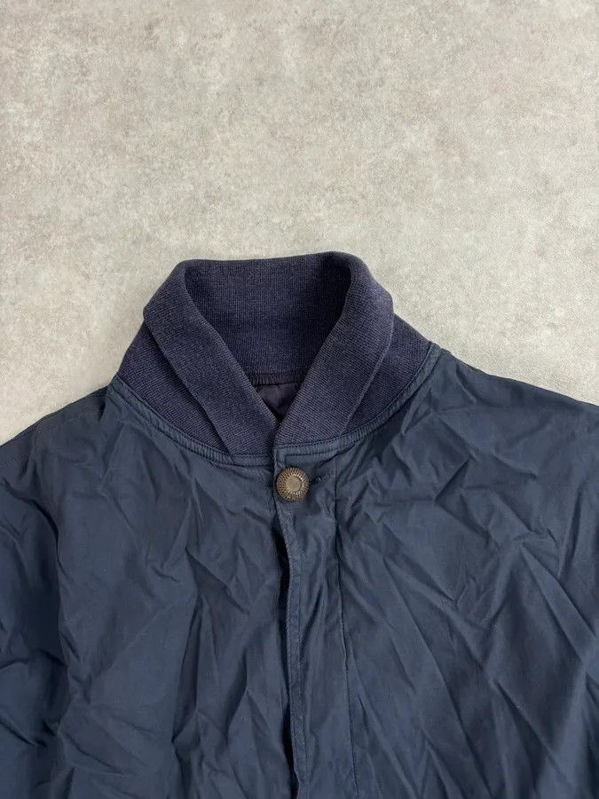 Vintage 2000s Gianni Versace Versus Navy Minimalist Light Bomber Jacket Size US S / EU 44-46 / 1 - 4 Thumbnail