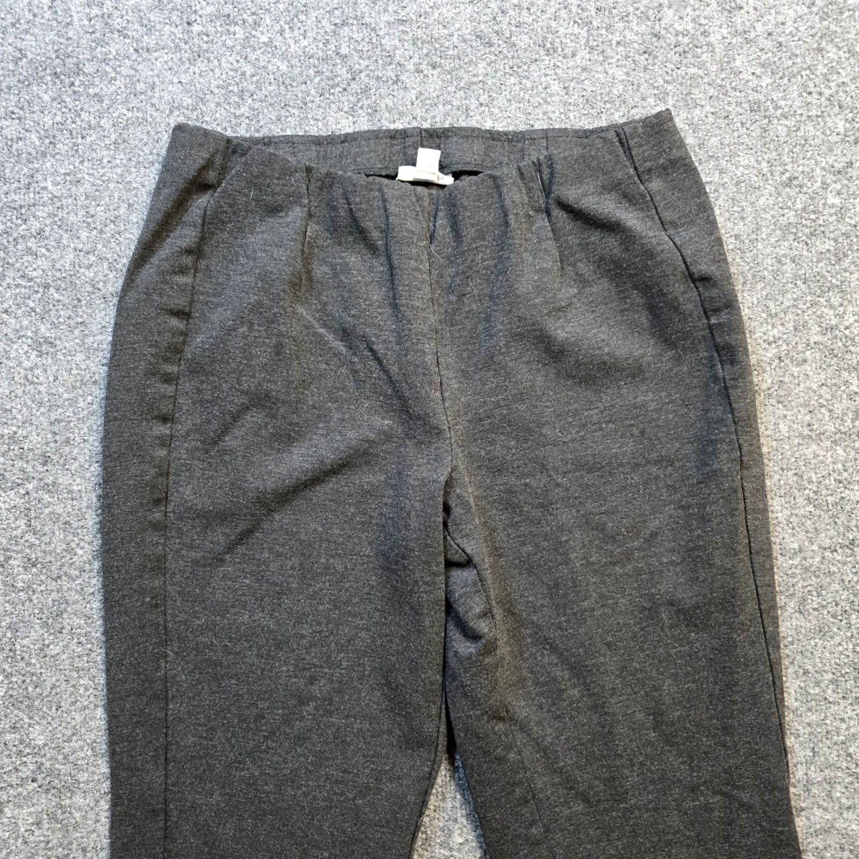 J. Jill J Jill Pants Women Medium Gray Ponte Slim Leg Elastic Waist Stretch Casual Basic Pants Size 36" / US 14 / IT 50 - 2 Thumbnail