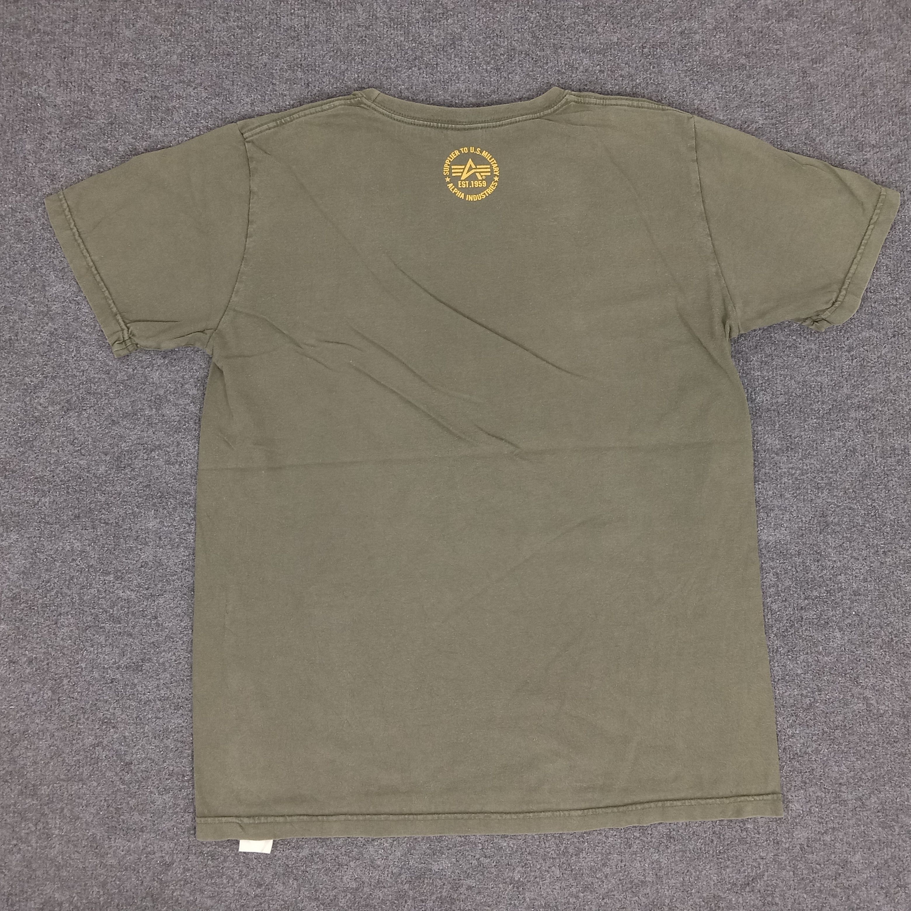 Alpha Industries × Vintage Alpha Industries Military Army Style Tshirt Size US L / EU 52-54 / 3 - 3 Thumbnail