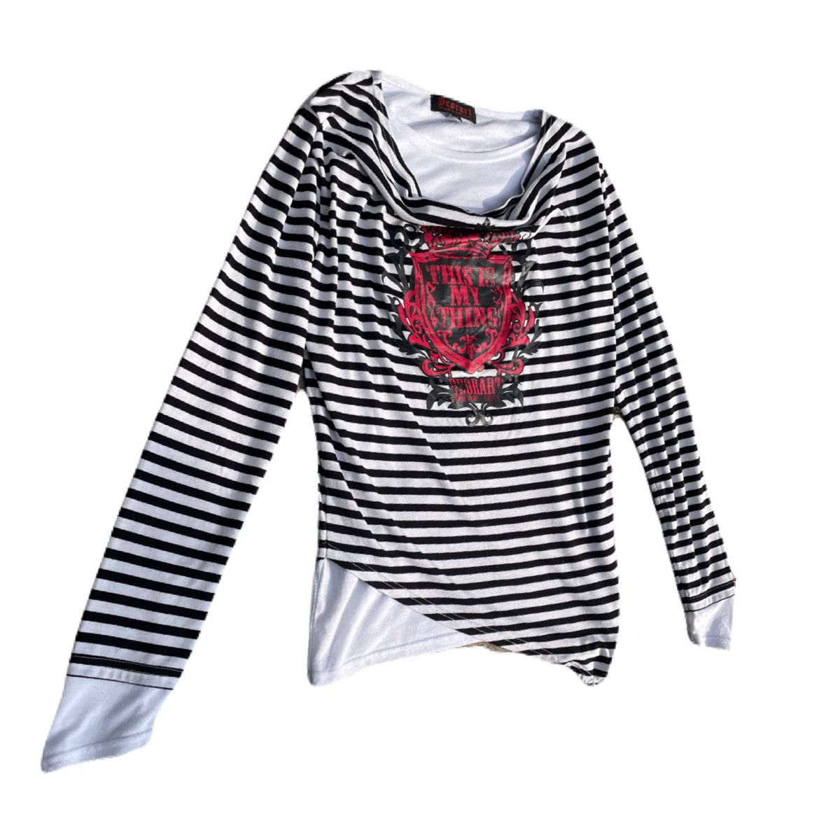If Six Was Nine 2000s Deorart Japanese Archive Layered Asymmetrical L/S Tee Size US S / EU 44-46 / 1 - 3 Thumbnail