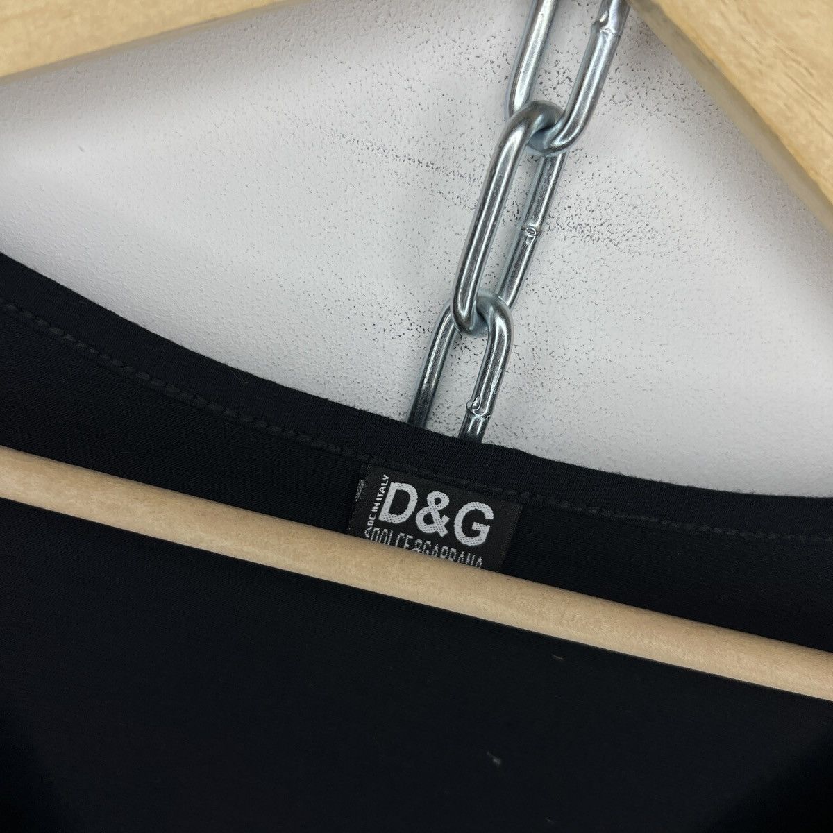 Dolce & Gabbana × Vintage Dolce Gabbana Y2K Blouse Top D&G Logo black Rhine Stone Size M / US 6-8 / IT 42-44 - 6 Thumbnail