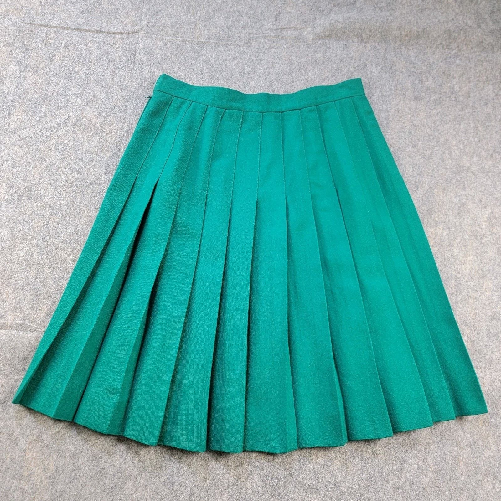 Vintage Talbots A-Line Wool Pleated Skirt Midi Preppy USA Vintage Size 28" / US 6 / IT 42 - 2 Thumbnail