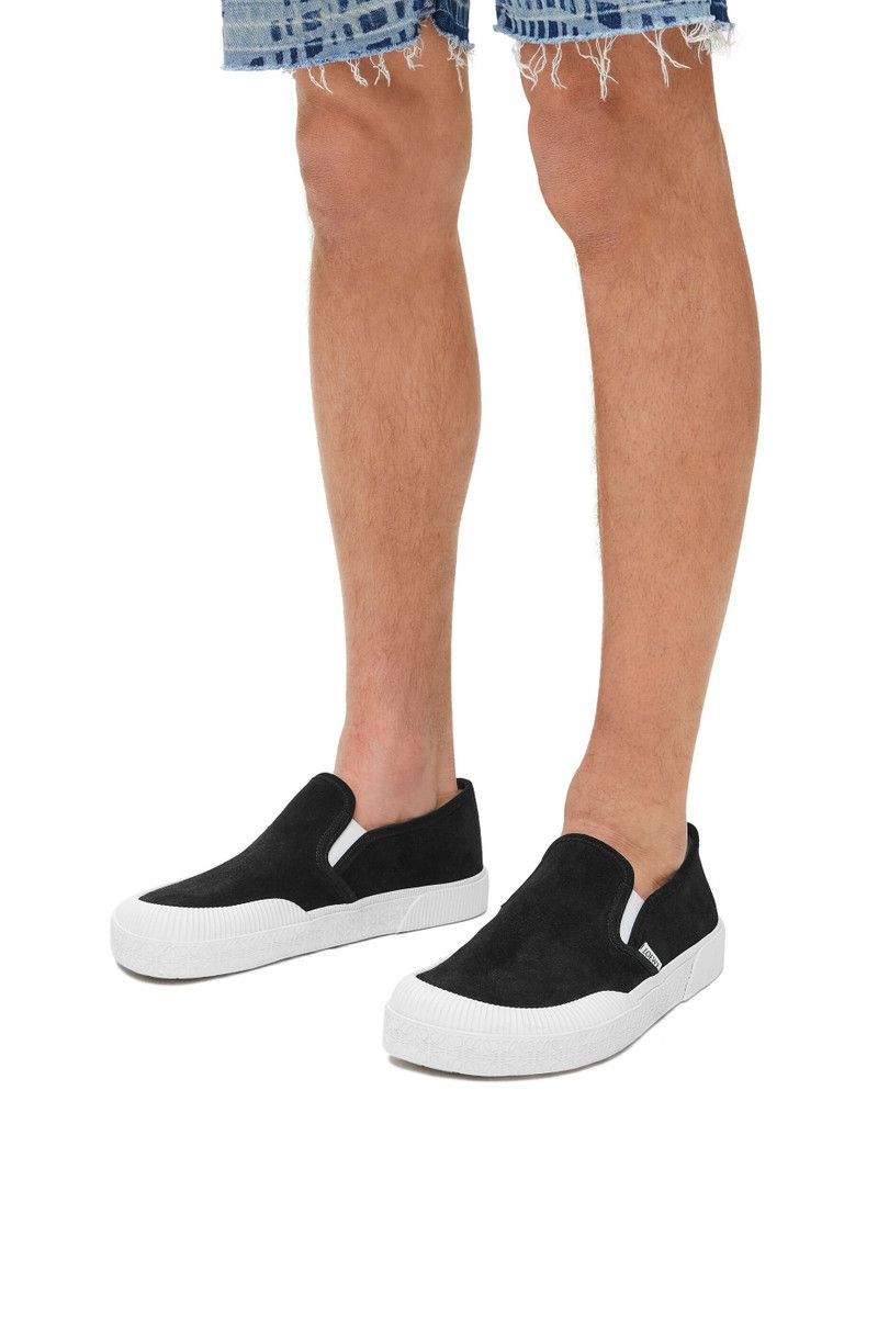 Loewe o1in1g0426 Terra Vulca Slip-On Sneakers in Suede in Black Size US 8 / EU 41 - 2 Thumbnail