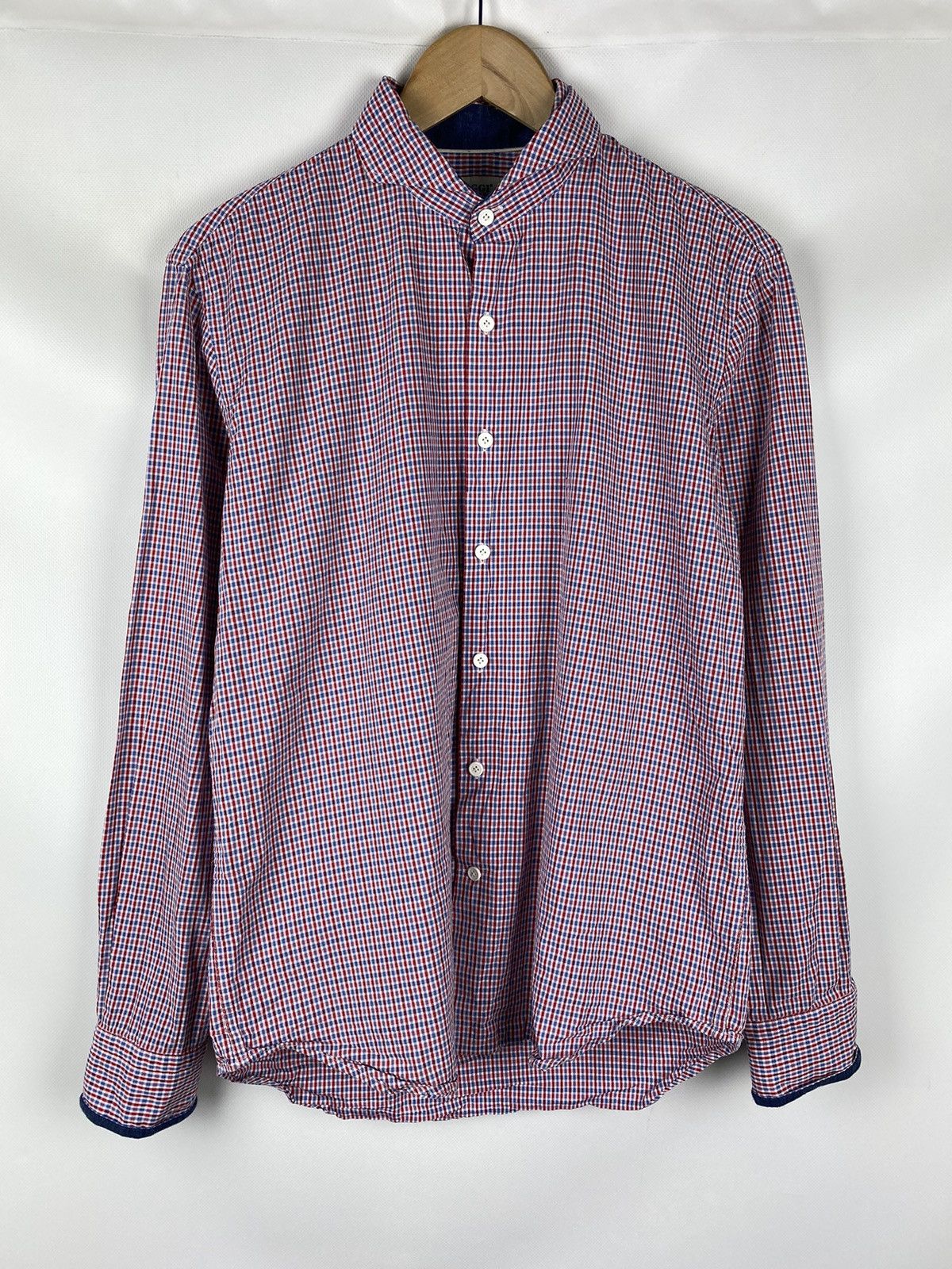 Boggi Boggi Milano men’s long sleeve plaid button up shirt size L Size US L / EU 52-54 / 3 - 1 Thumbnail
