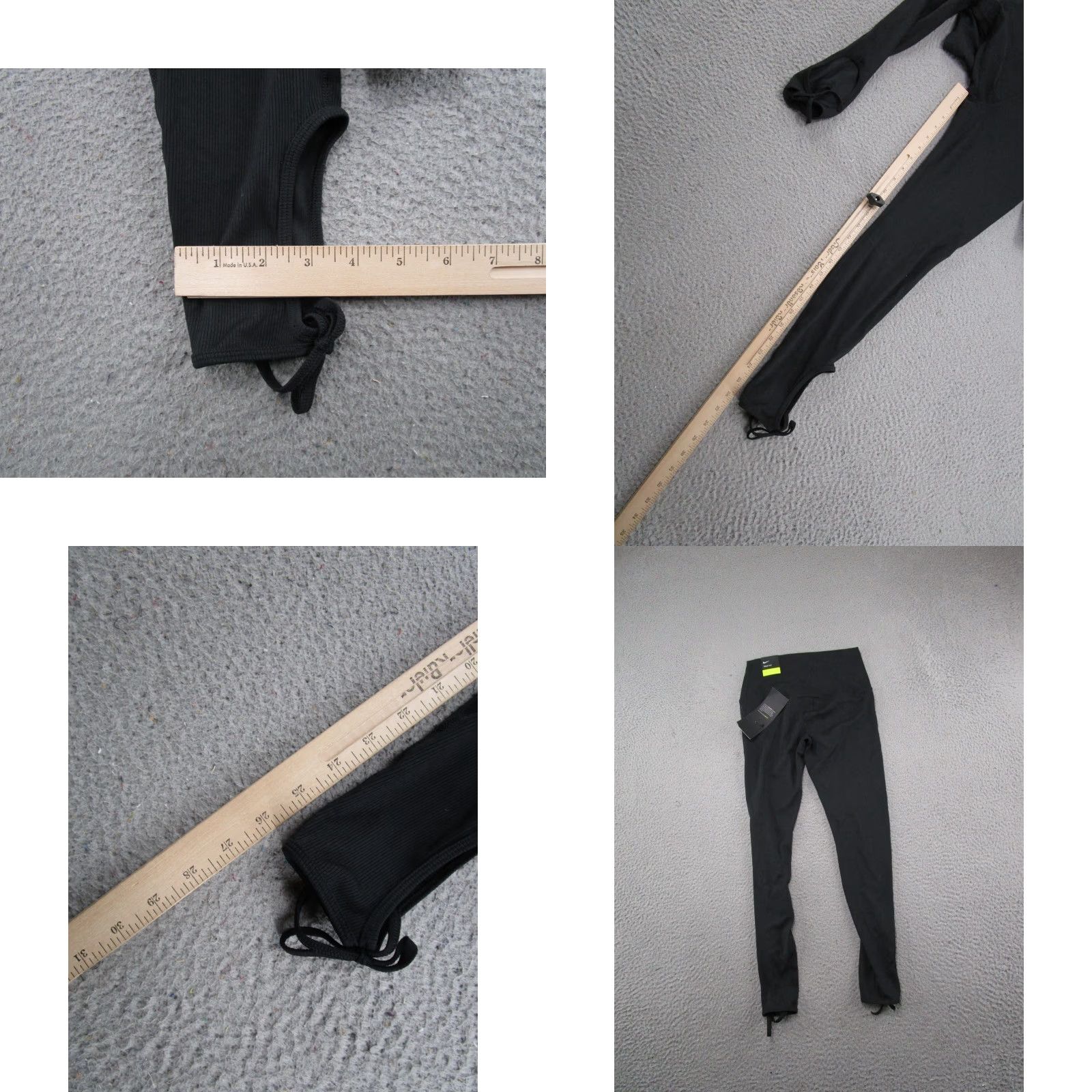 Nike Nike Pants Womens S Dri-Fit High Waist Ribbed Stirrup Tights BV4568 NEW Black Polyester Spandex Leggings Athletic Womens 90s? Size 28" / US 6 / IT 42 - 8 Thumbnail