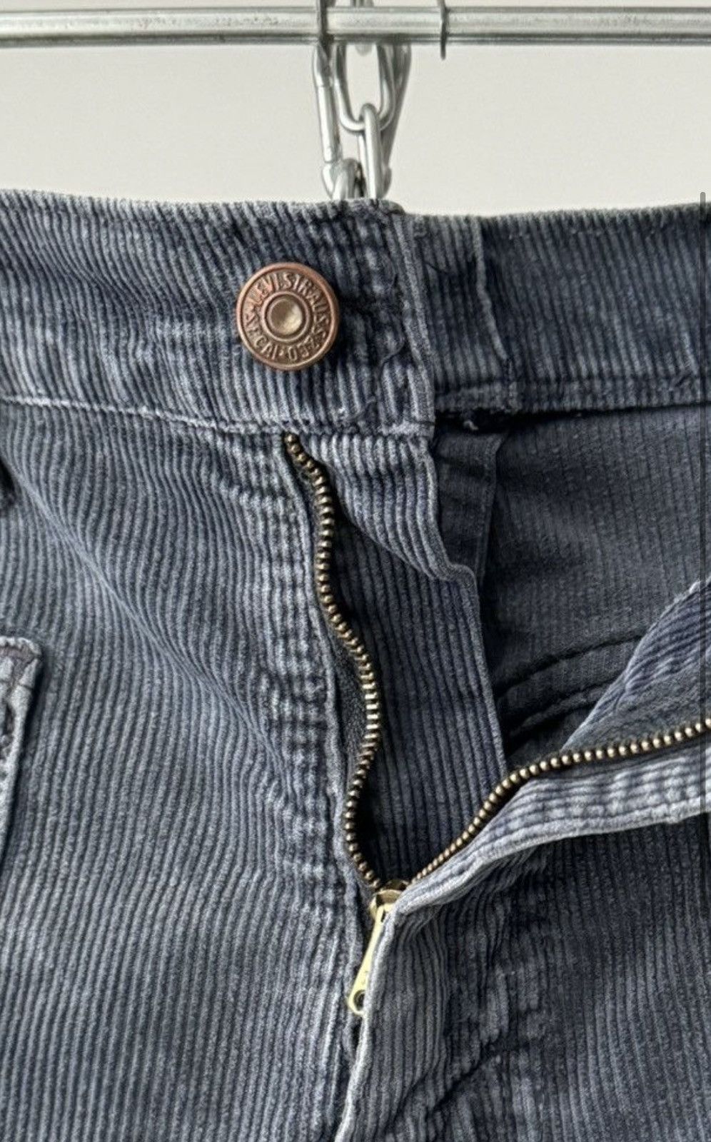 Levi's × Vintage 1970s Levi’s White Tab BIG E Women’s Flare Corduroy Pants Size 26" / US 2 / IT 38 - 8 Thumbnail