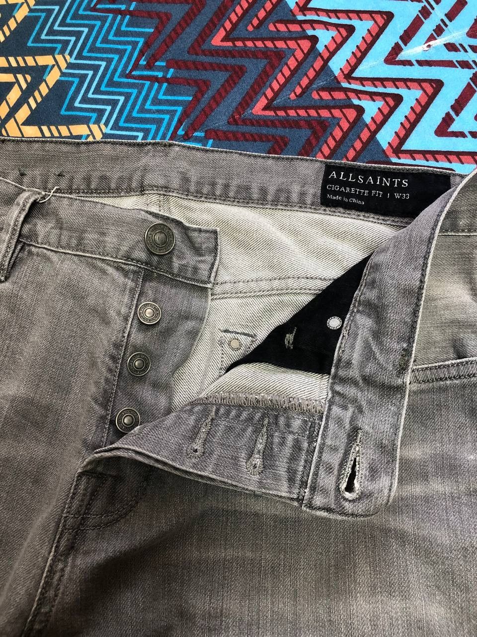 Allsaints × Japanese Brand Allsaints Jeans Distressed Japanese Style Pants Mens Size US 33 - 15 Thumbnail