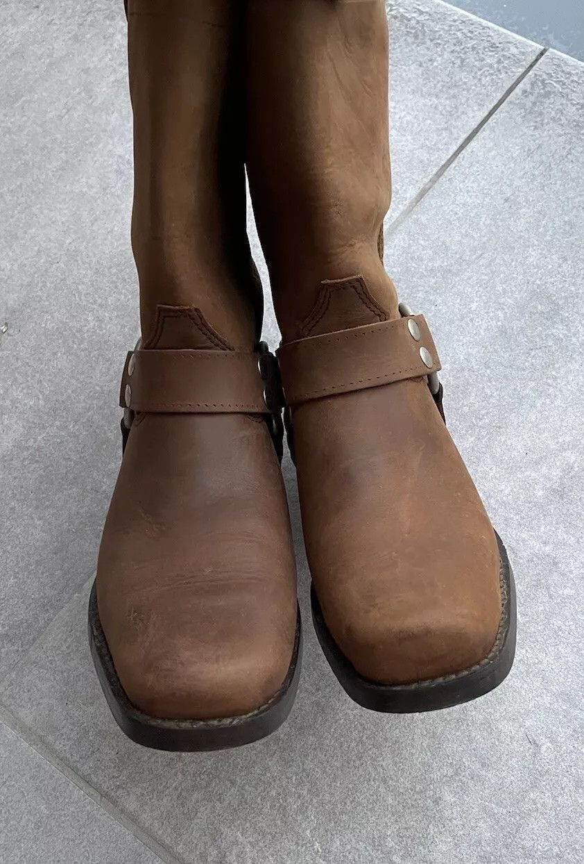 Vintage Bill Montana Womens Cowboy Western Boots Shoes Brown Learher Size US 6 / IT 36 - 10 Thumbnail