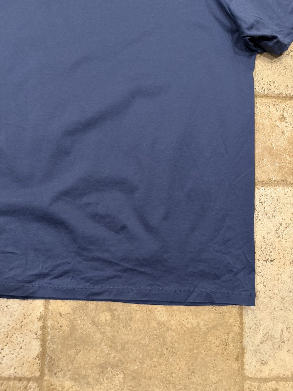 Prada Prada Navy Blue Pocket Mini Logo T-Shirt Size US XXL / EU 58 / 5 - 12 Thumbnail