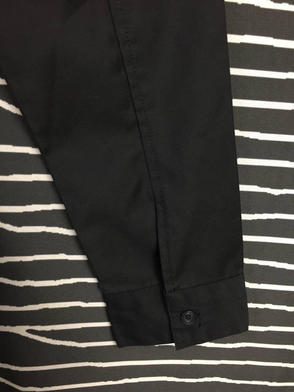 semanticdesign Semanticdesign Avant-Garde Black Collarless Button Shirt Size US L / EU 52-54 / 3 - 10 Thumbnail