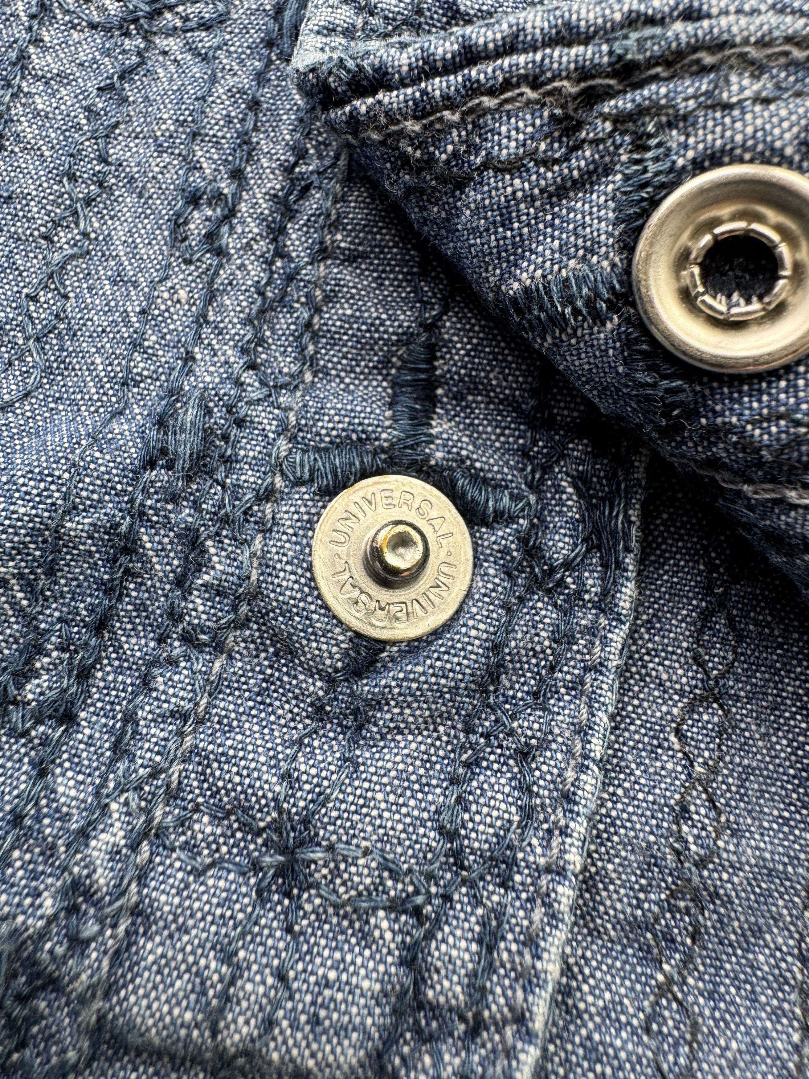 The Flat Head The Flat Head Vintage Made in Japan Denim Shirt (B266) Size US S / EU 44-46 / 1 - 4 Thumbnail