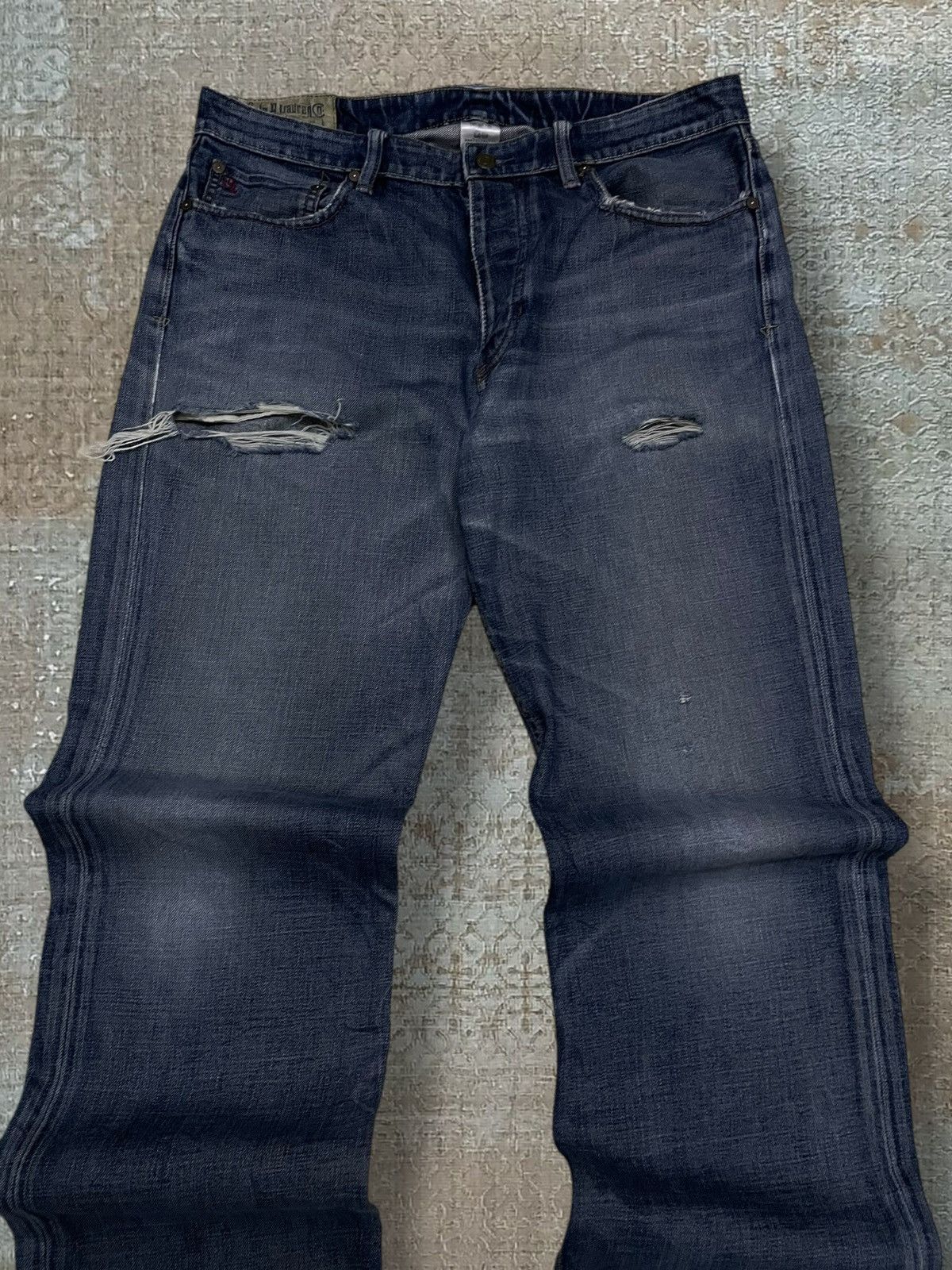Polo Ralph Lauren Vintage 90s Designer Polo Raplh Lauren Distressed Denim Size US 34 / EU 50 - 4 Thumbnail