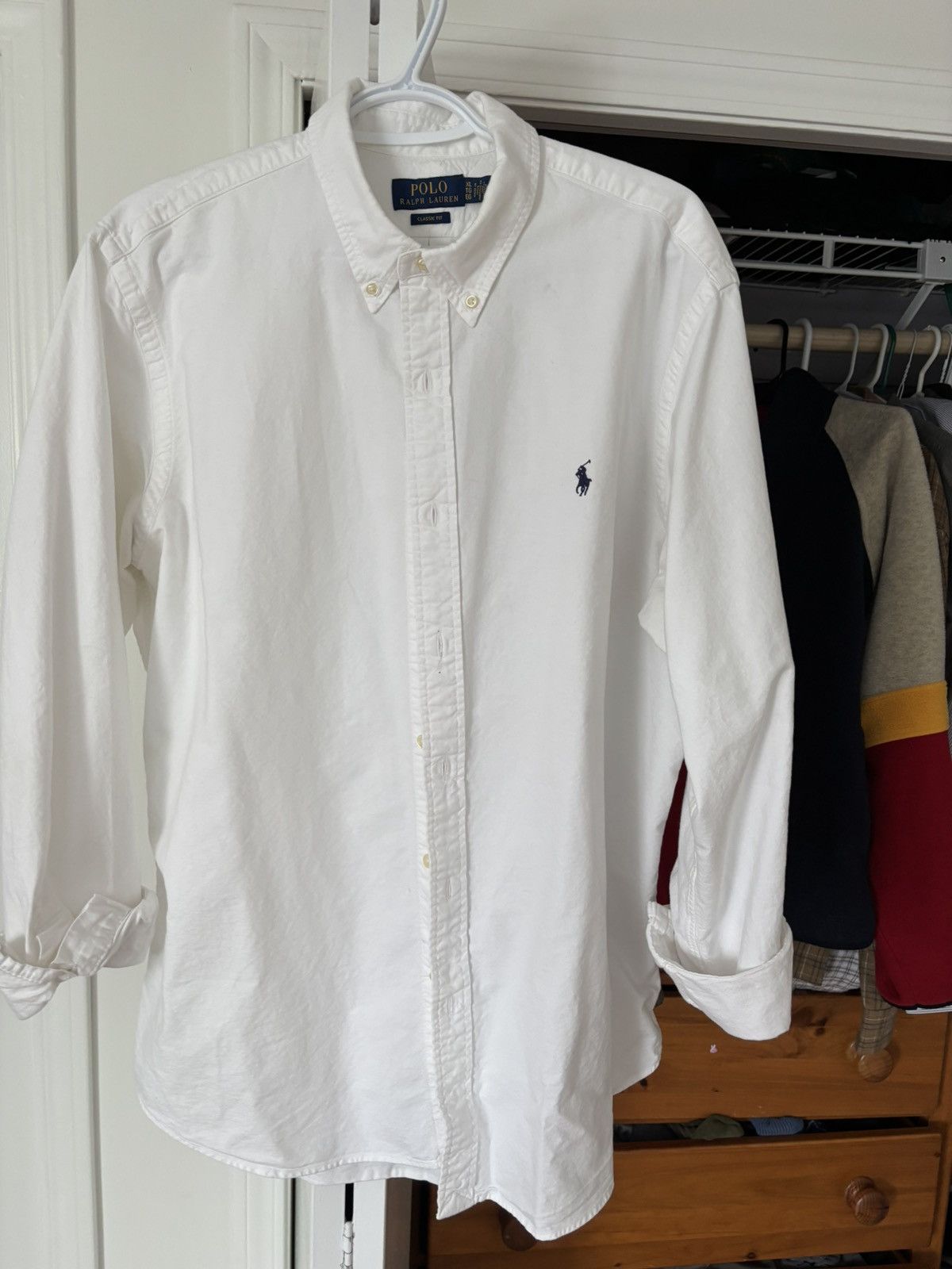 Polo Ralph Lauren White Polo OCBD Size US XL / EU 56 / 4 - 1 Thumbnail