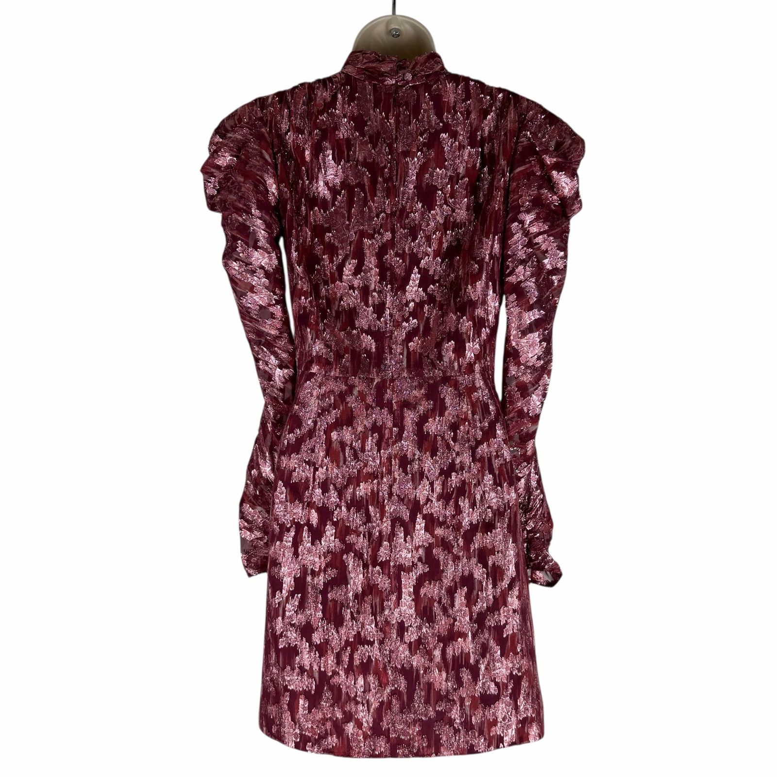 Jonathan Simkhai Jonathan Simkhai Mock Neck Jacquard Metallic Mini Dress 4 Size S / US 4 / IT 40 - 7 Thumbnail