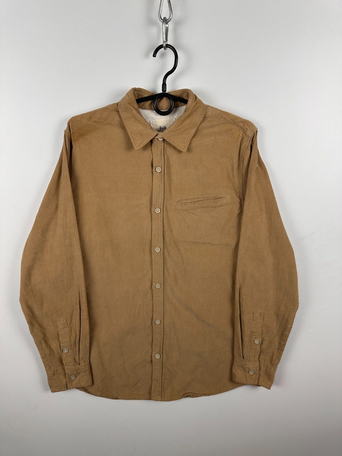 Folk Folk Corduroy Beige Shirt Button Down Long Sleeve Size 3 Size US L / EU 52-54 / 3 - 1 Thumbnail