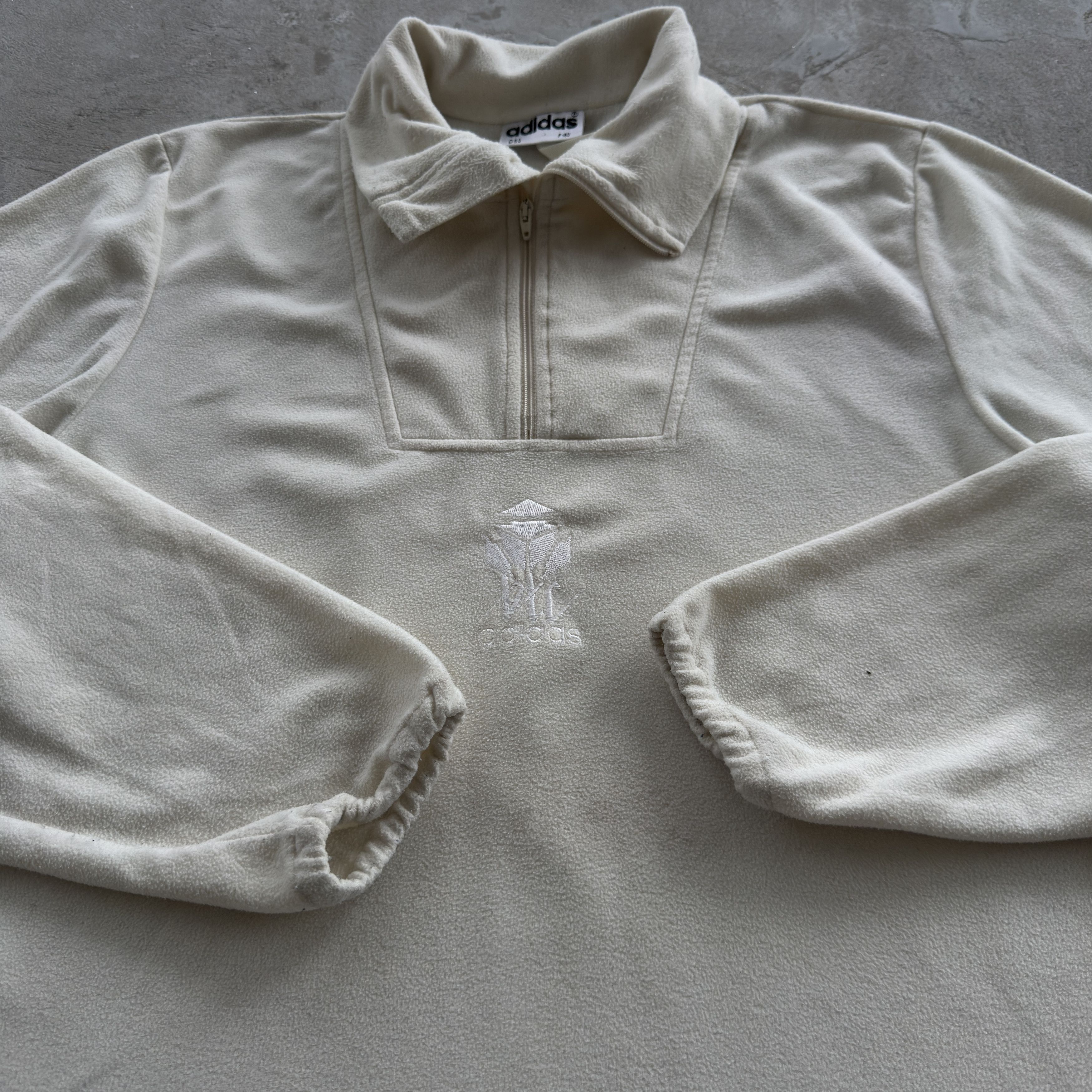 Adidas Vintage 90s Adidas Quiter Zip Fleece Jacket Size US M / EU 48-50 / 2 - 4 Thumbnail