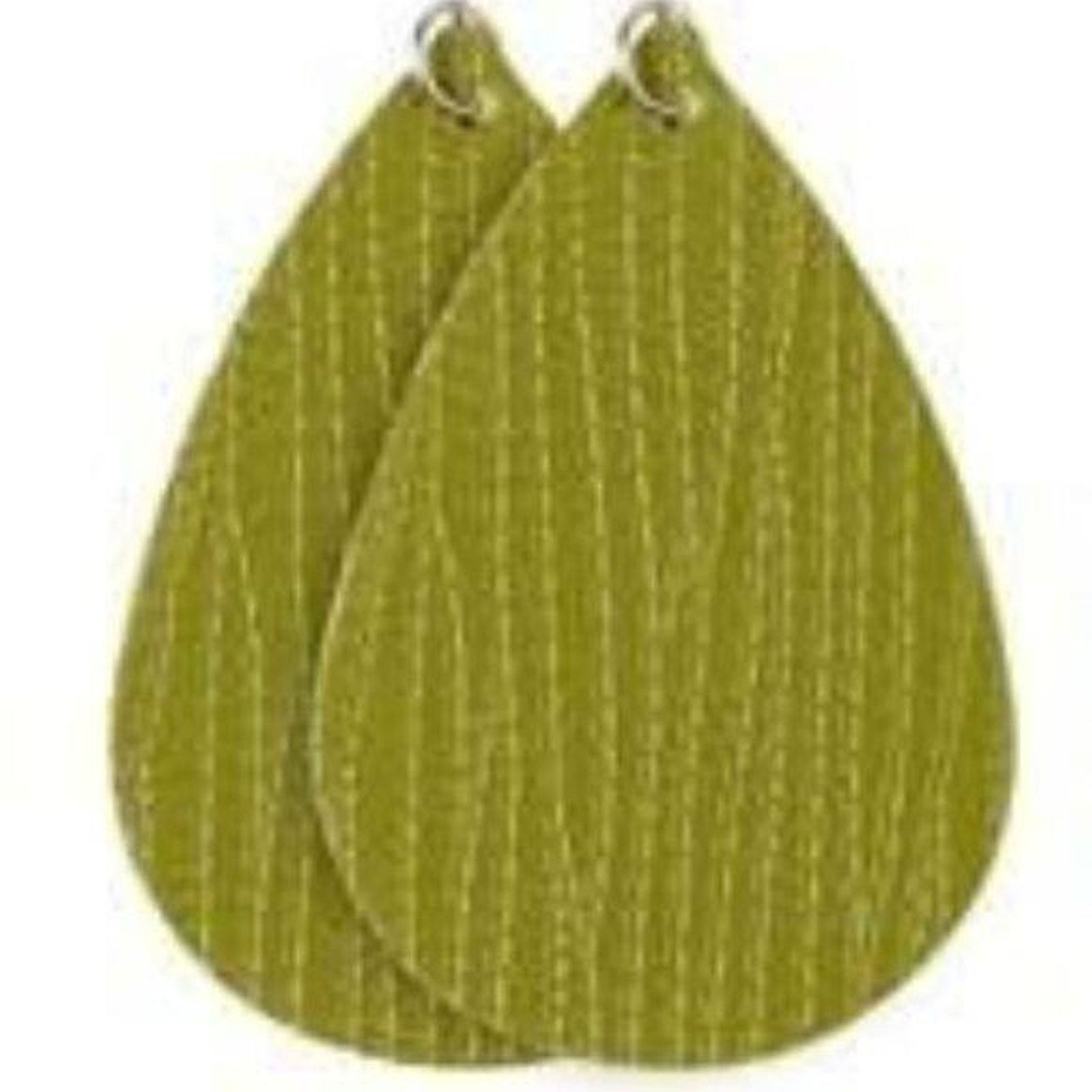 Other New Lightweight Olive Green Embossed Teardrop Hook Earrings Size ONE SIZE - 2 Thumbnail