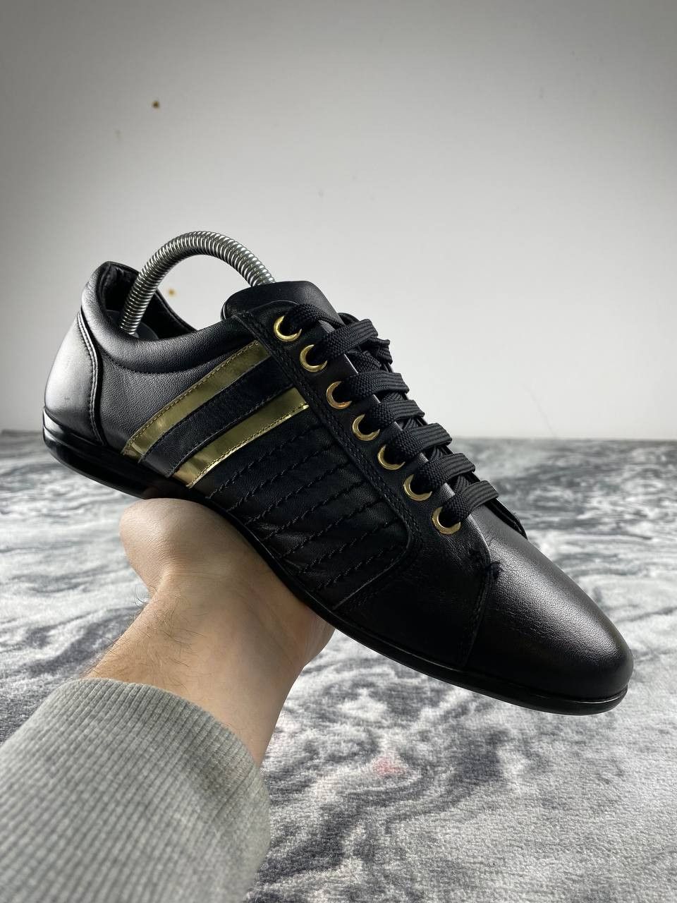 Versace Versace Collection Leather Sneakers Women Size US 9 / IT 39 - 13 Thumbnail