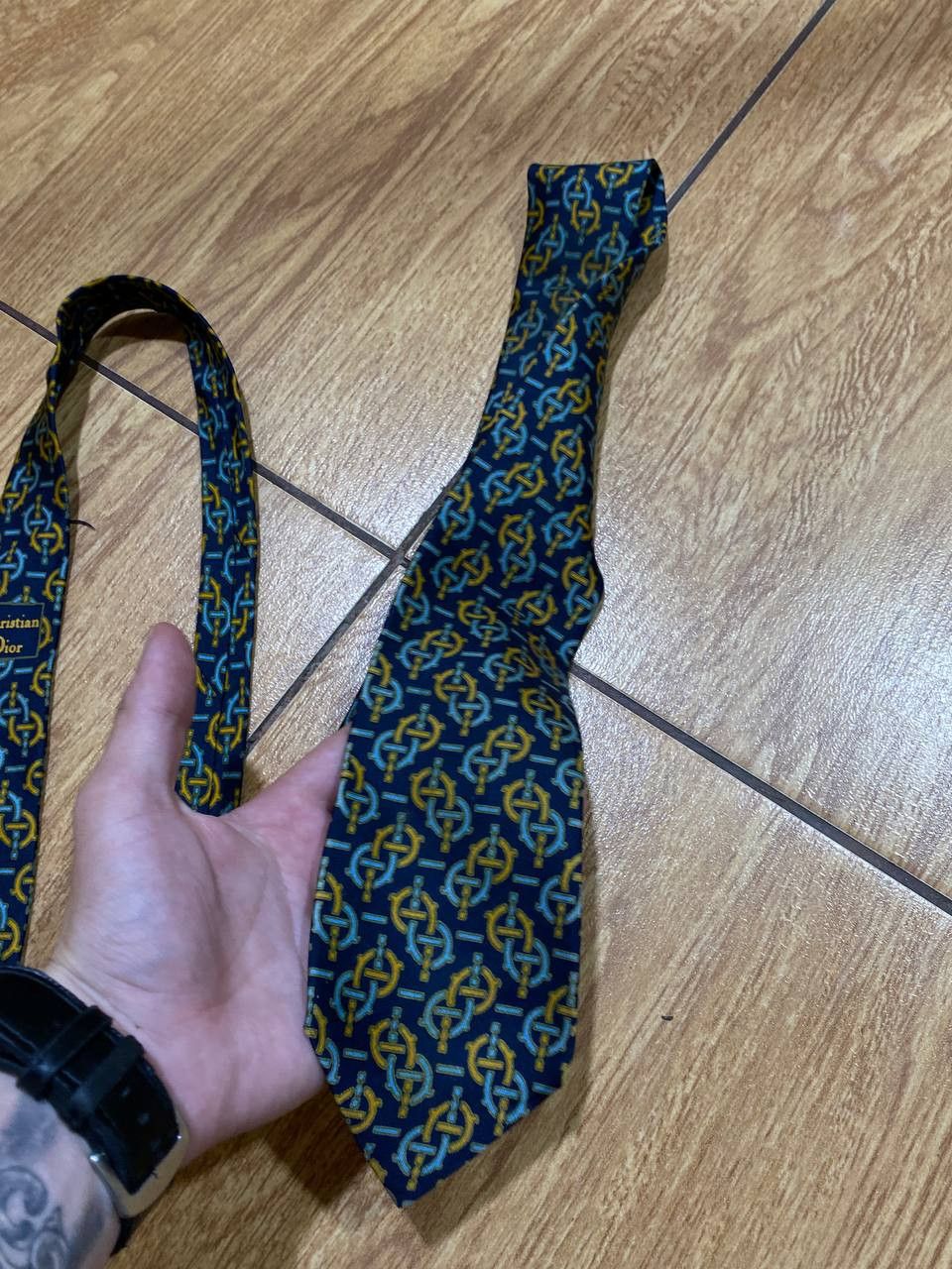 Dior Hype Tie Christian Dior Silk Monsieur Size ONE SIZE - 13 Thumbnail