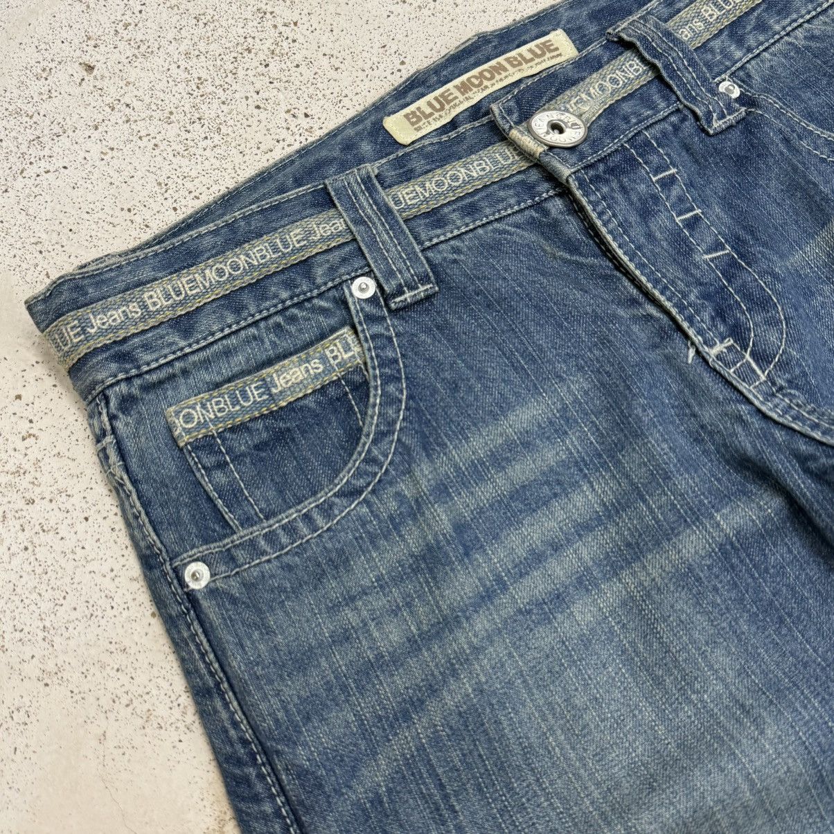 Japanese Brand Vintage Buckle Back Pants Blue Moon Blue Denim Pants Size US 29 - 7 Thumbnail